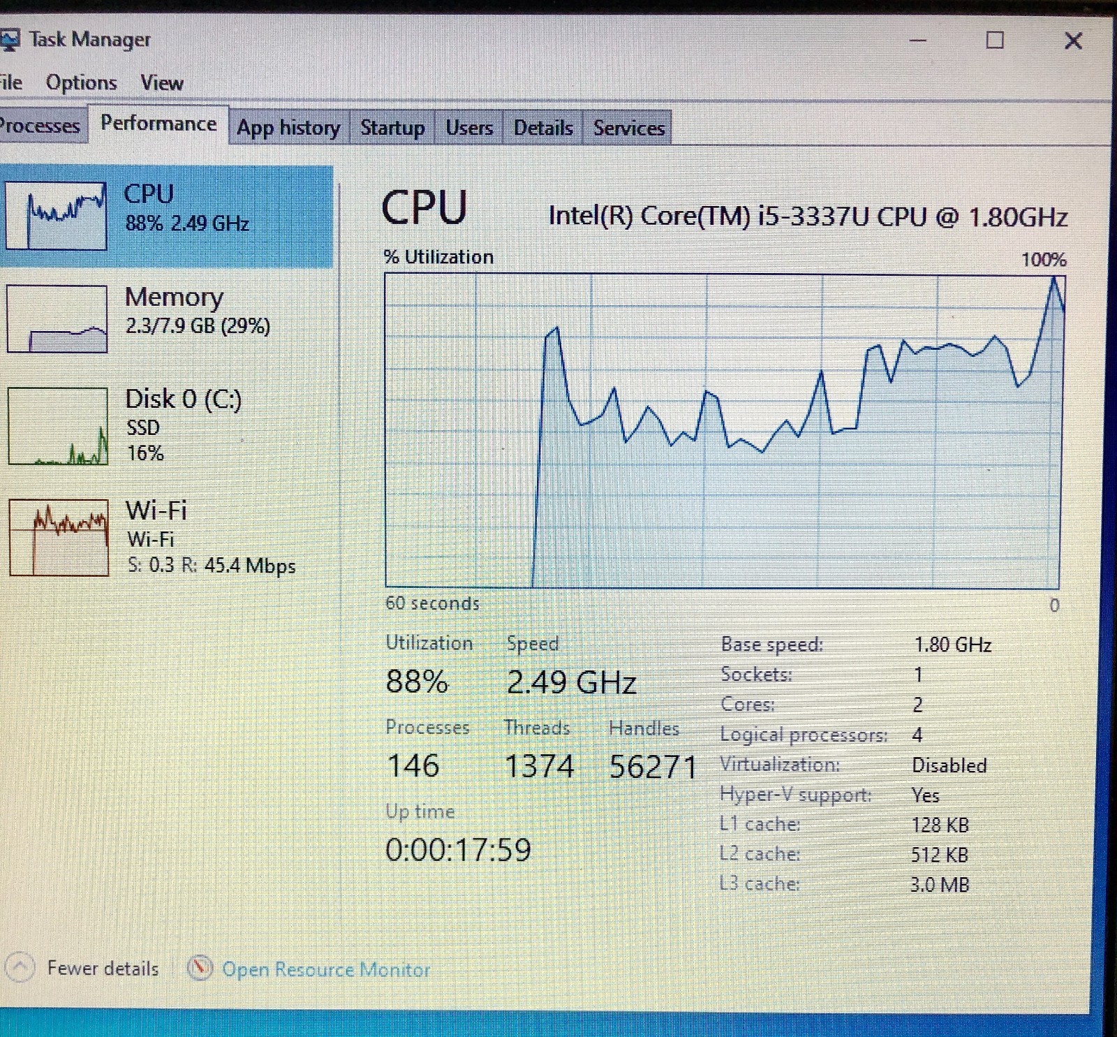 HP EliteBook Folio 9470M 14″ Ultrabook Intel Core i5-3337U 8G RAM 240G SSD Win10
