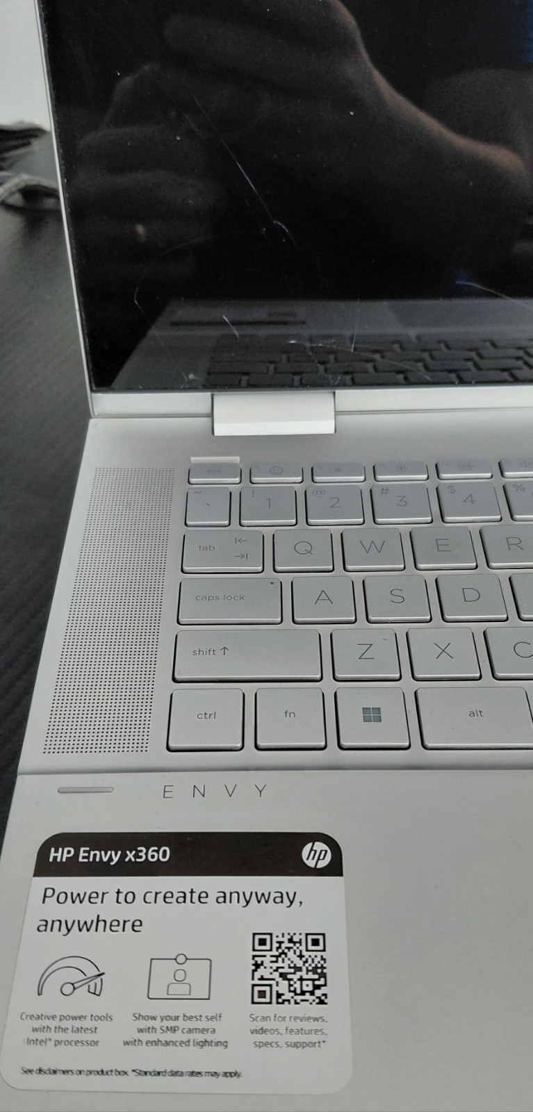 HP Envy X360 15.6 Notebook Laptop 256GB Intel Evo I7 1255U 16 Gb Win11. Read….