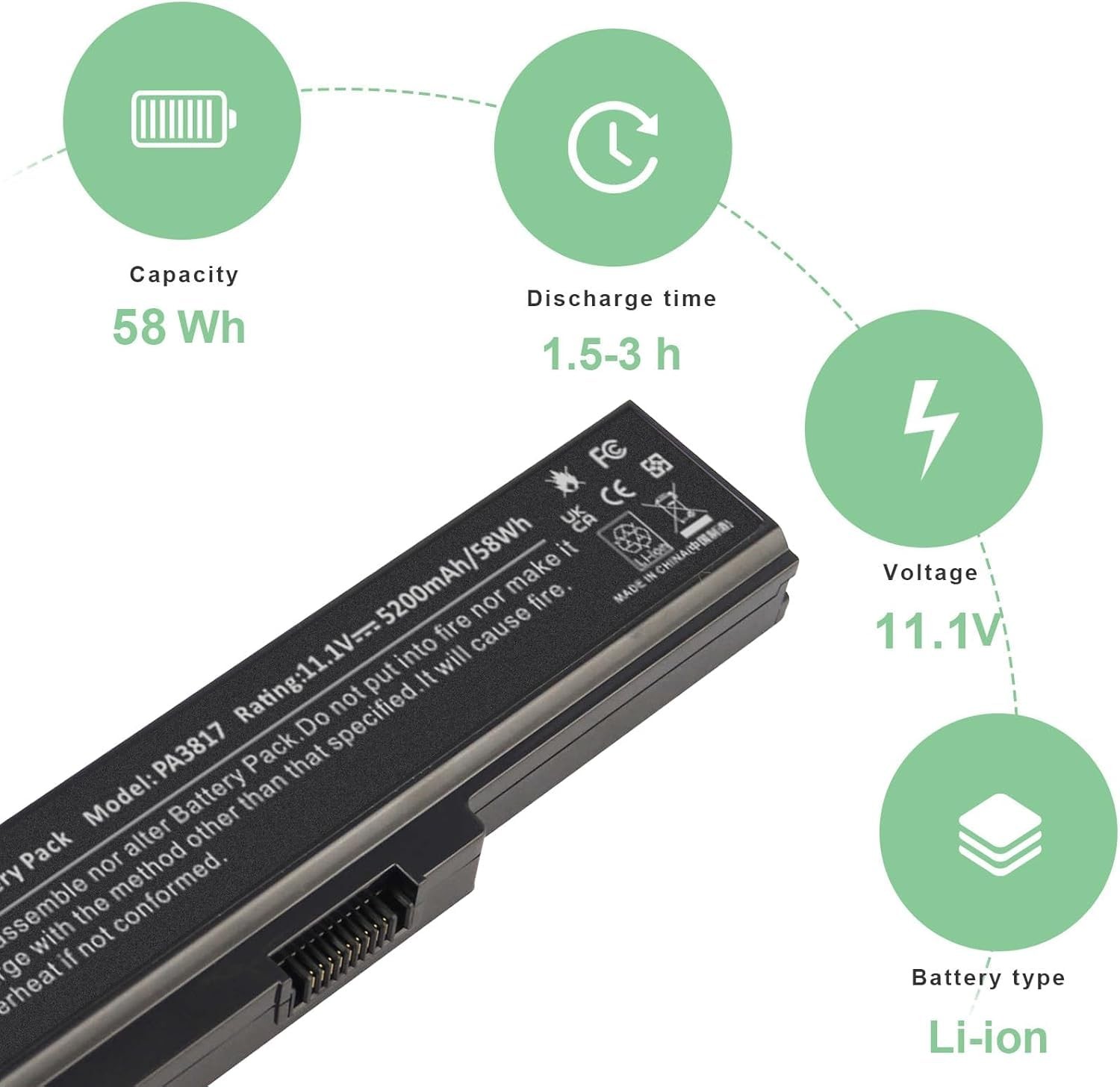 TREE.NB Battery for Toshiba L675 L750 L700 L755 P755 P750 C655 A655 A665 C655D L