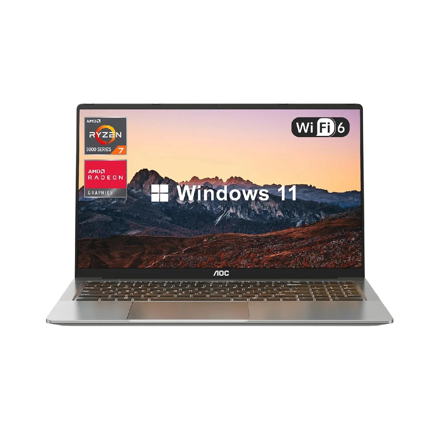 【90% New】aoc 16″ Game Laptop AMD R7 7735HS 16GB 512GB SSD WIFI Windows 11 PRO