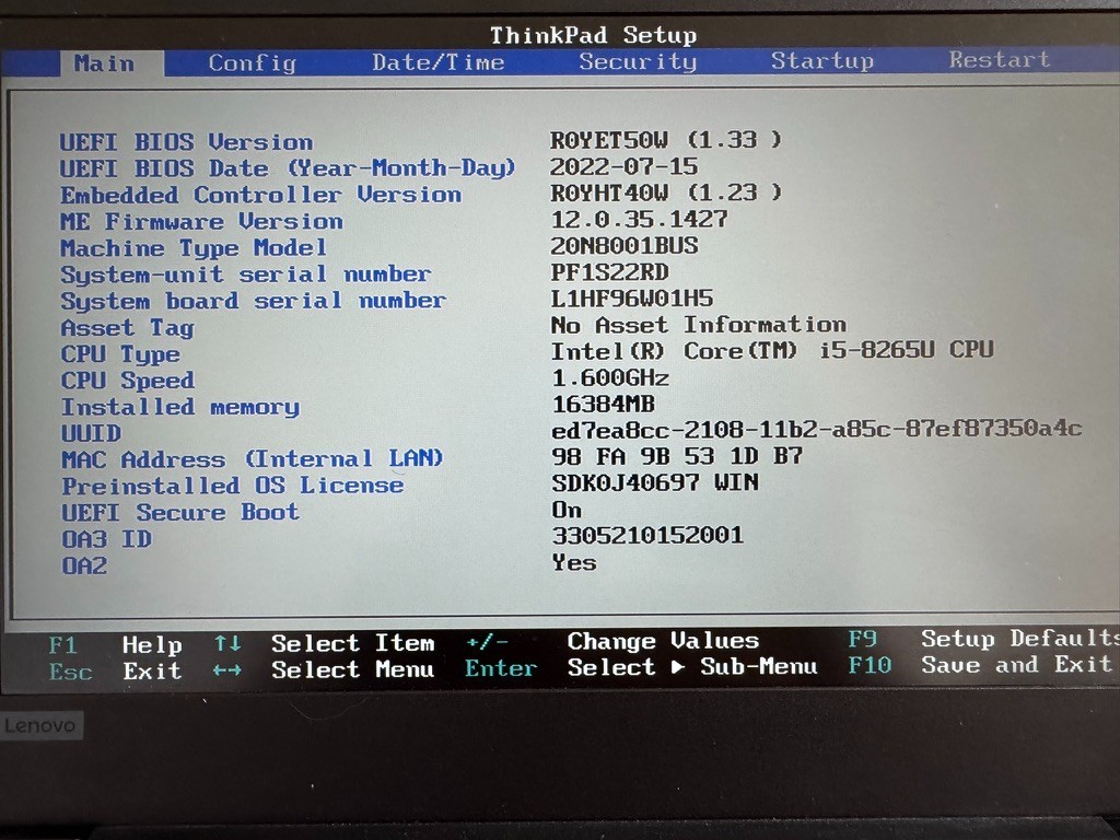 Lenovo ThinkPad E480 Laptop Intel Core i5-7200U 8GB RAM – No SSD