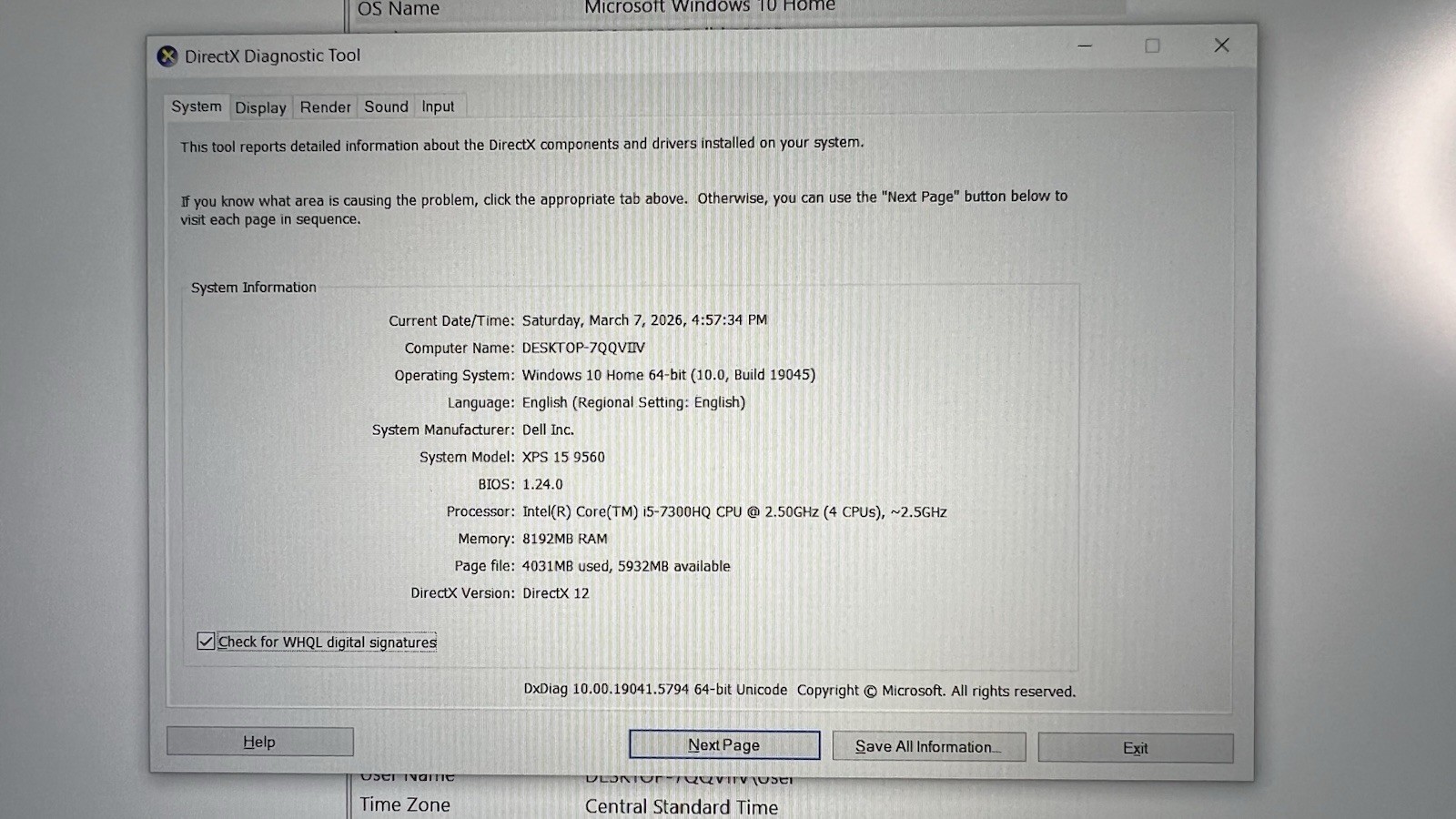 Dell XPS 15 9560 15.6″ i5-7300HQ, GTX 1050, 8GB RAM, 256GB SSD, Win 10.