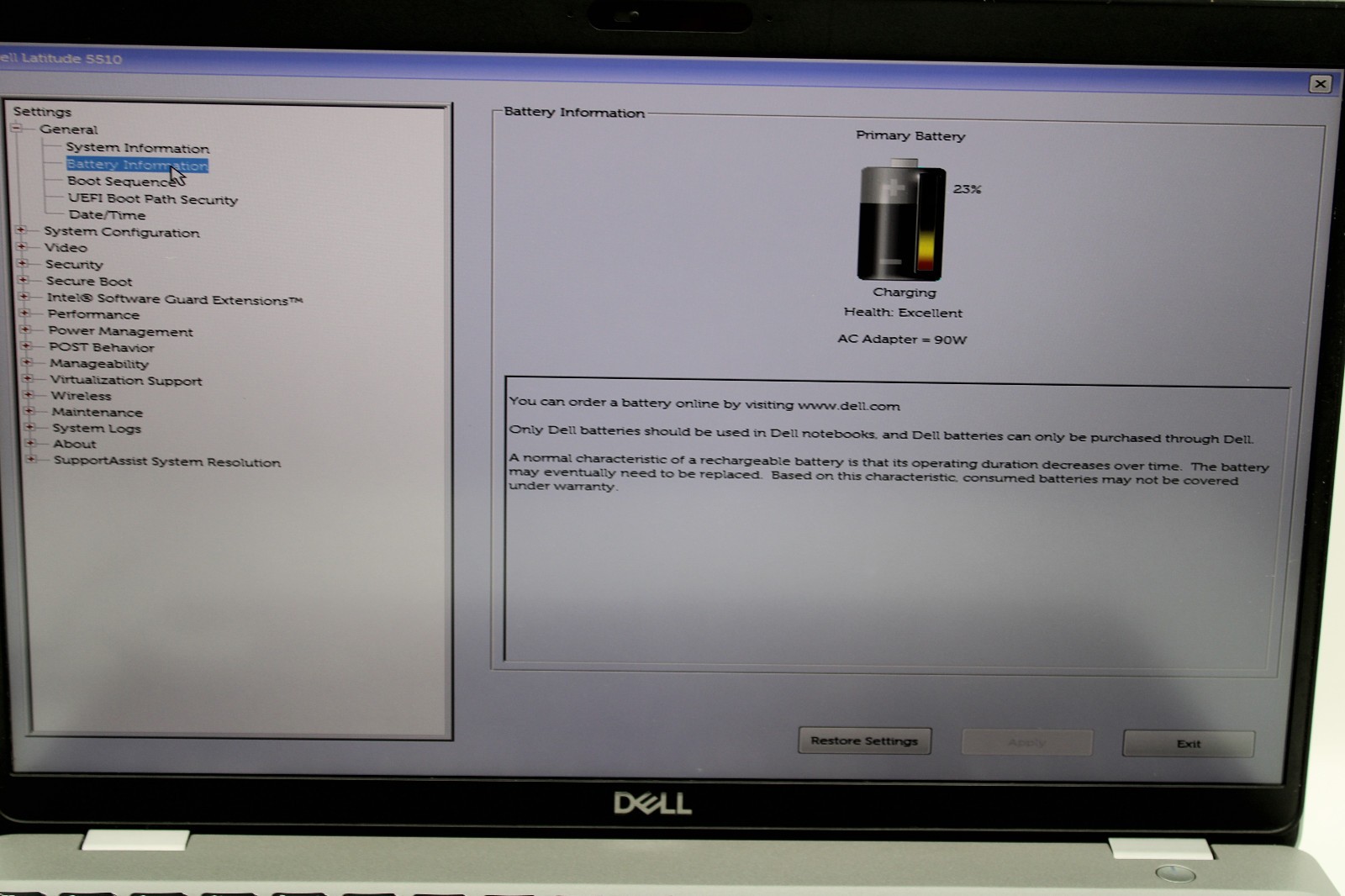 Dell Latitude 5510 _ i5-10310U @ 1.7 _ 16GB RAM _ 256GB SSD _ No OS *READ