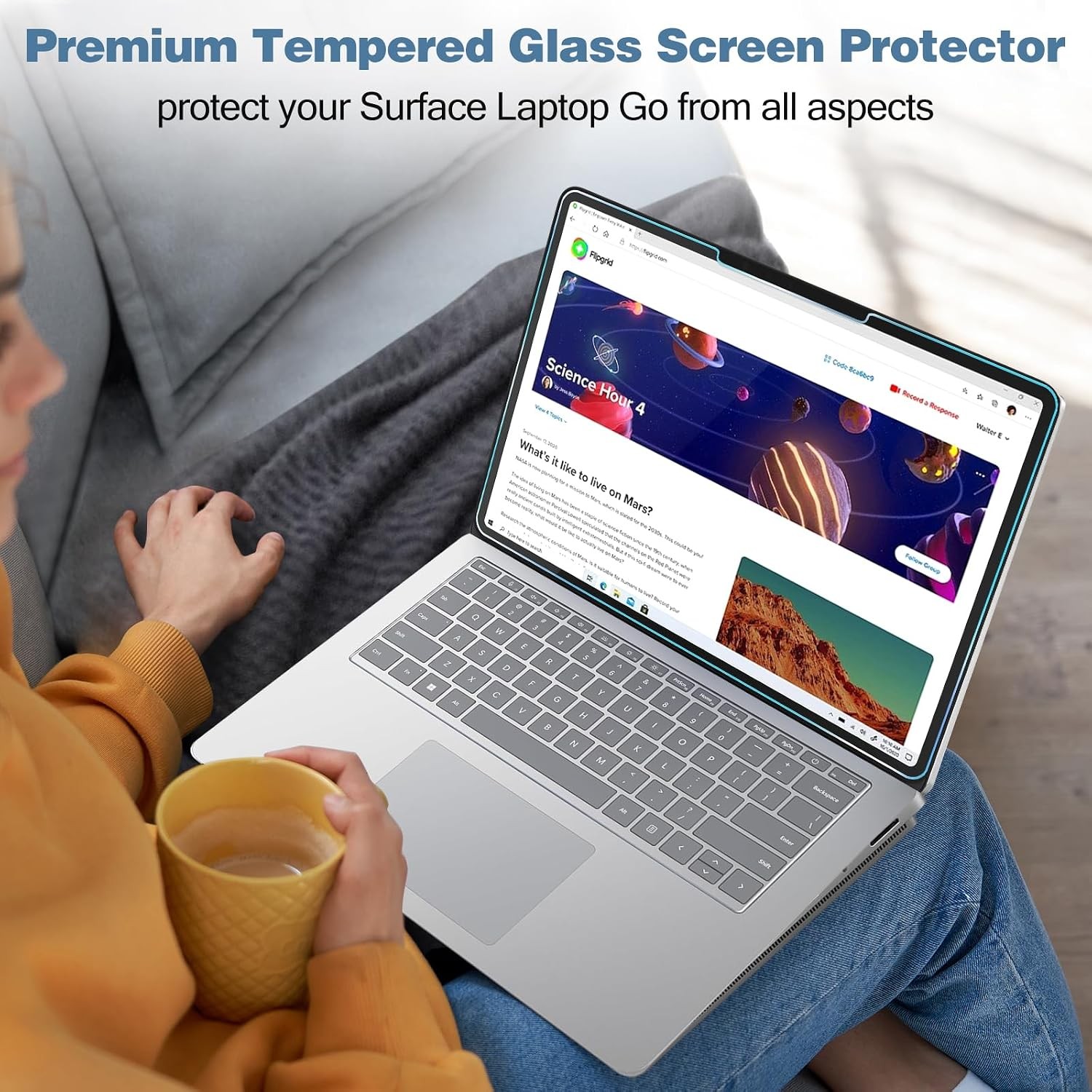 Screen Protector Tempered Glass for 2023 Microsoft Surface Laptop Studio 2 / 202