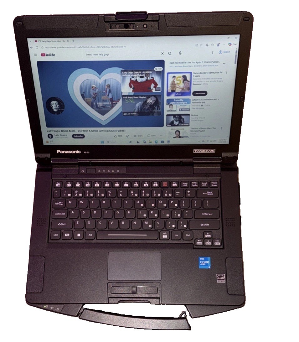 Panasonic Toughbook FZ55 i5-1145G7 16RAM 512 Nvme Adapter Bios Locked Touch