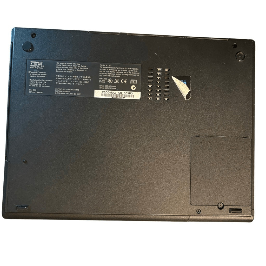 IBM 310ED ThinkPad Laptop Computer With Disks And Accessories *Works, Read*