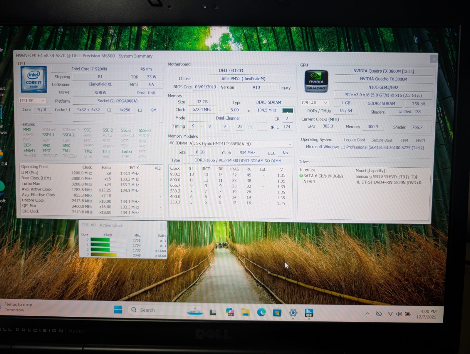 Dell Precision M6500 | i7 Extreme 32GB RAM 1TB SSD | FHD+ Win XP + 7 + 11
