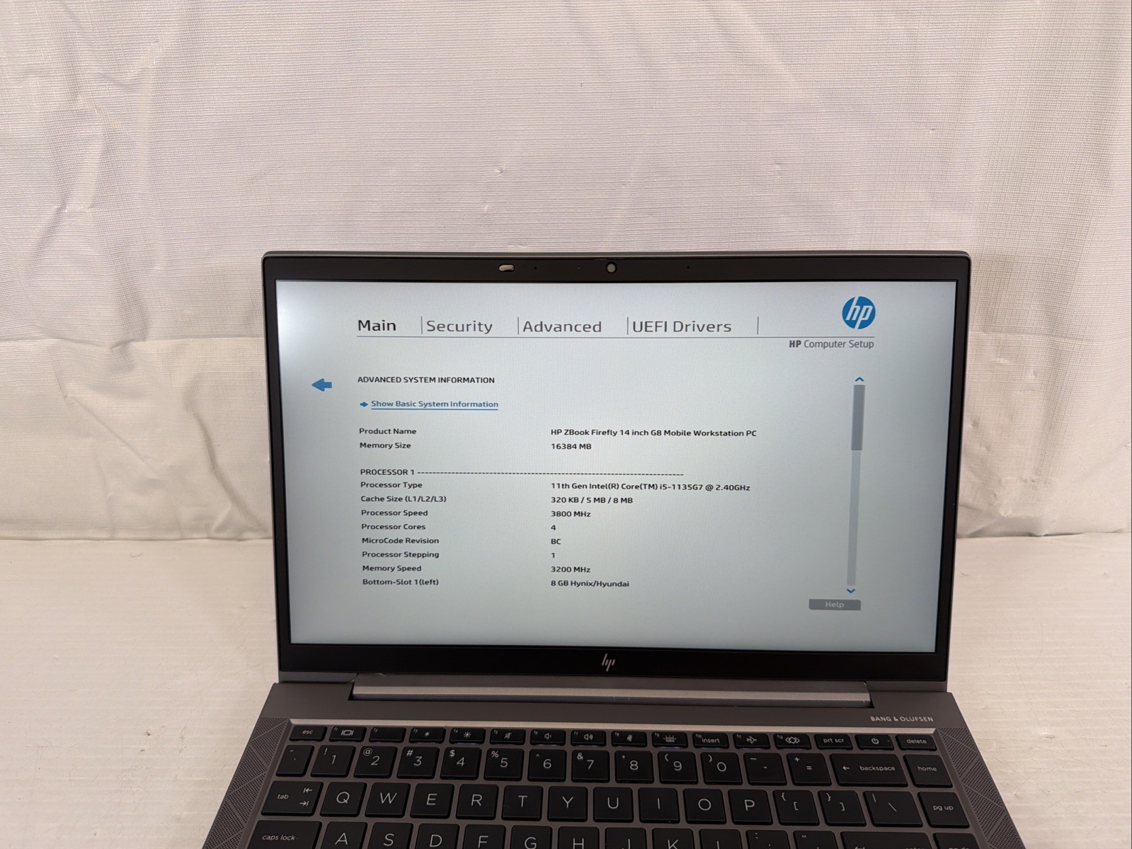 HP ZBook Firefly 14-inch G8 Core i5-1135G7@2.40GHz 16GB RAM NO SSD/OS Unit #4