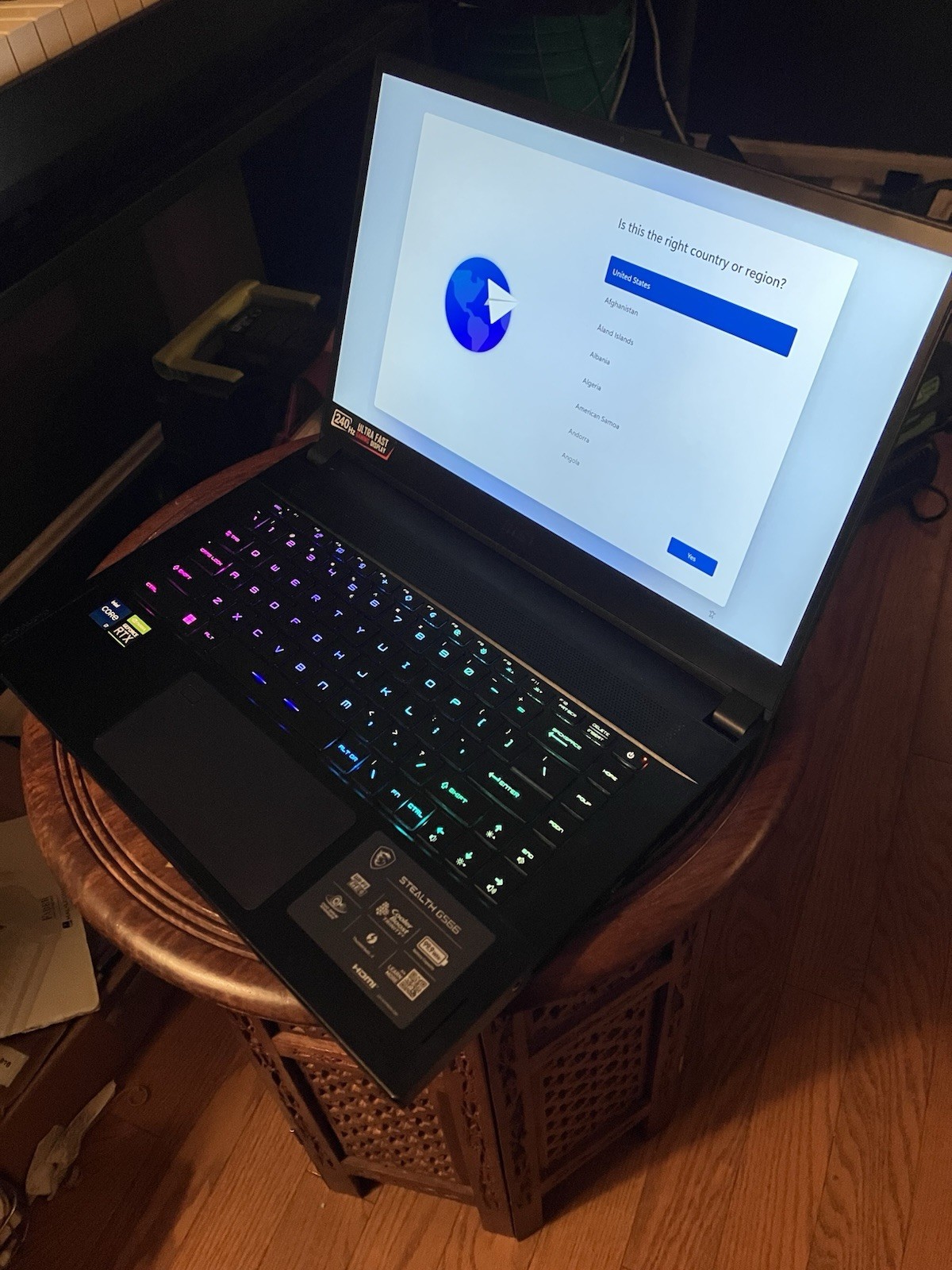 MSI Stealth GS66 12ugs I7 12700h RTX 3070 Ti 32GB RAM With Charger 96TT