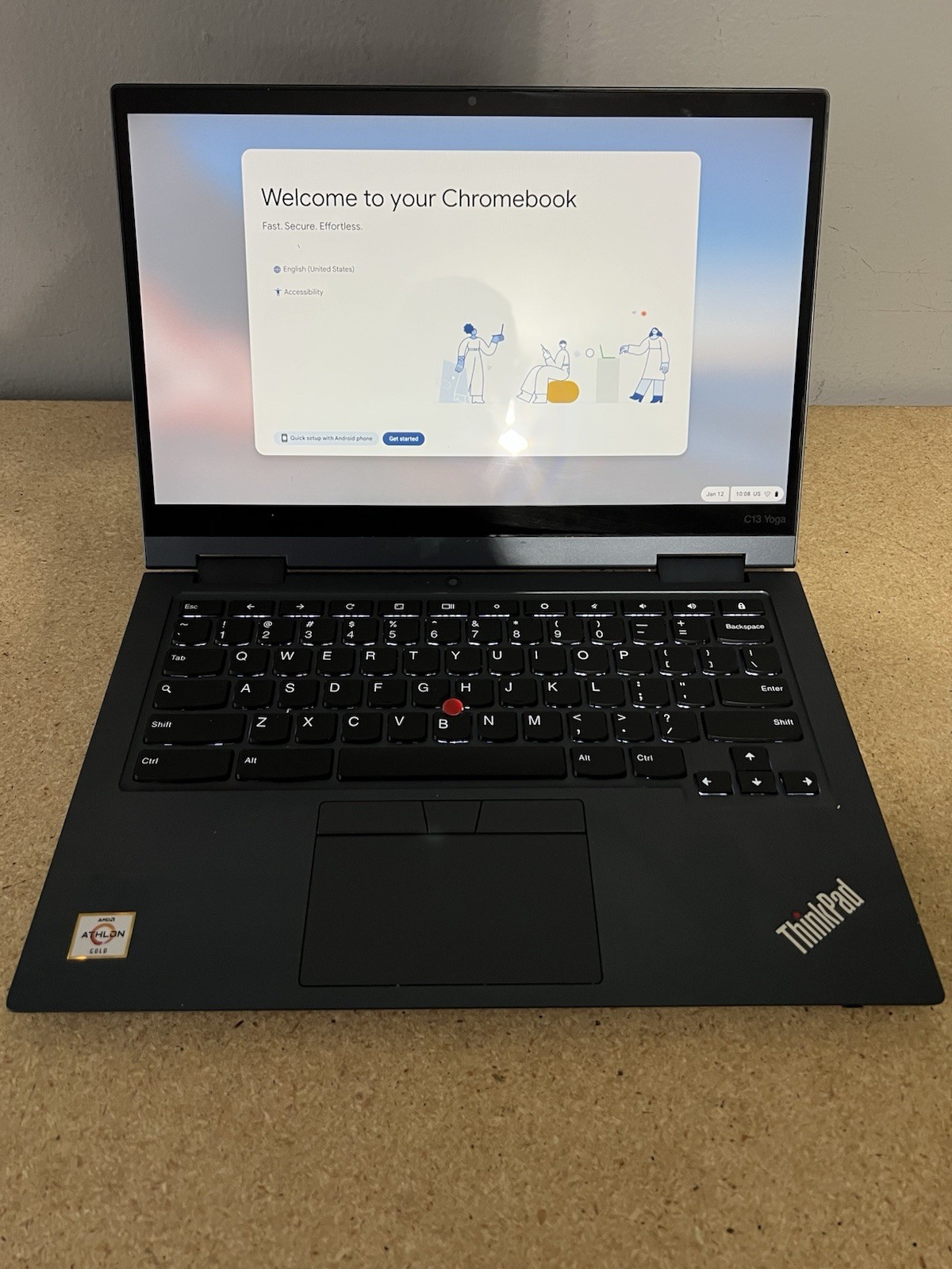 Lenovo C13 Yoga Gen 1 Chromebook – 20UYS0WP00 – AMD 3150C – 4GB – 32GB – Touch