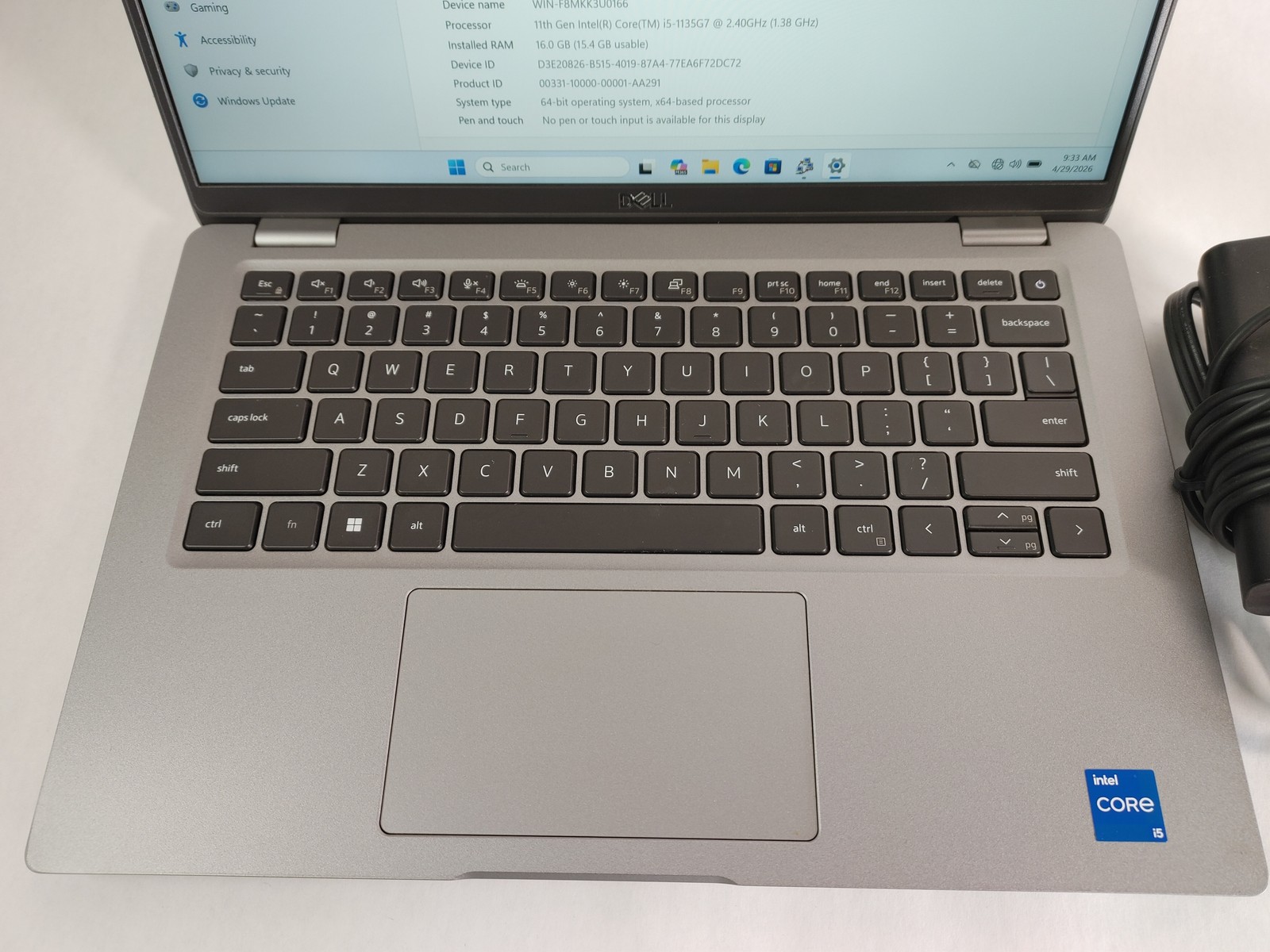 Dell Latitude 5420 Core i5-1135G7 2.40 GHz 16 GB DDR4 256 GB NVMe Windows 11 Pro