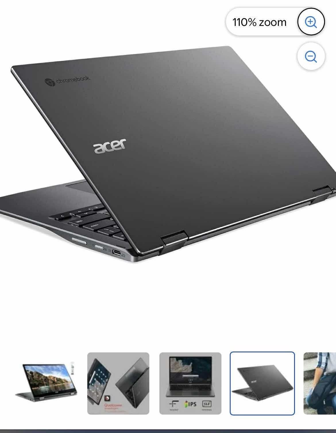Acer Chromebook Spin 513 Convertible Laptop | Qualcomm Snapdragon 7c | 13.3″ Fhd