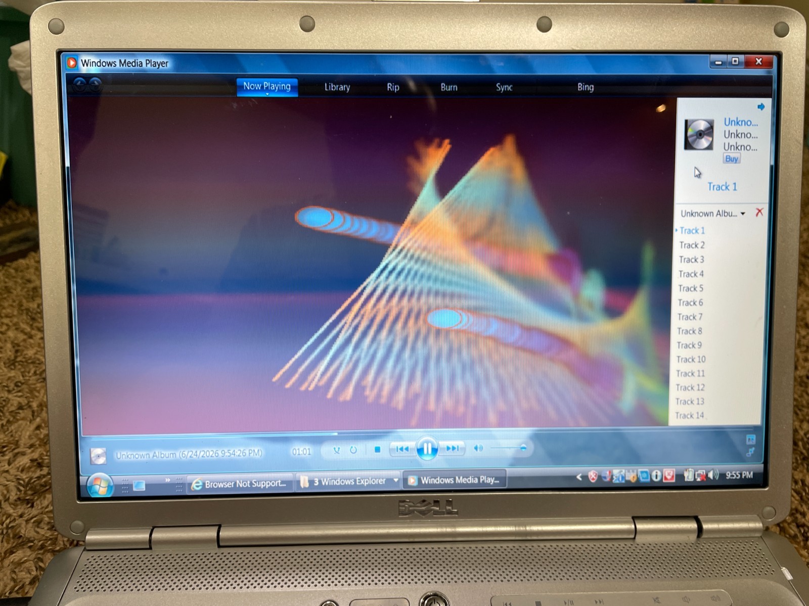 Dell Inspiron 1525 Retro 15.4″ Laptop Core2 DUO 2.00GHz 3GB Vista ~ Bad Battery
