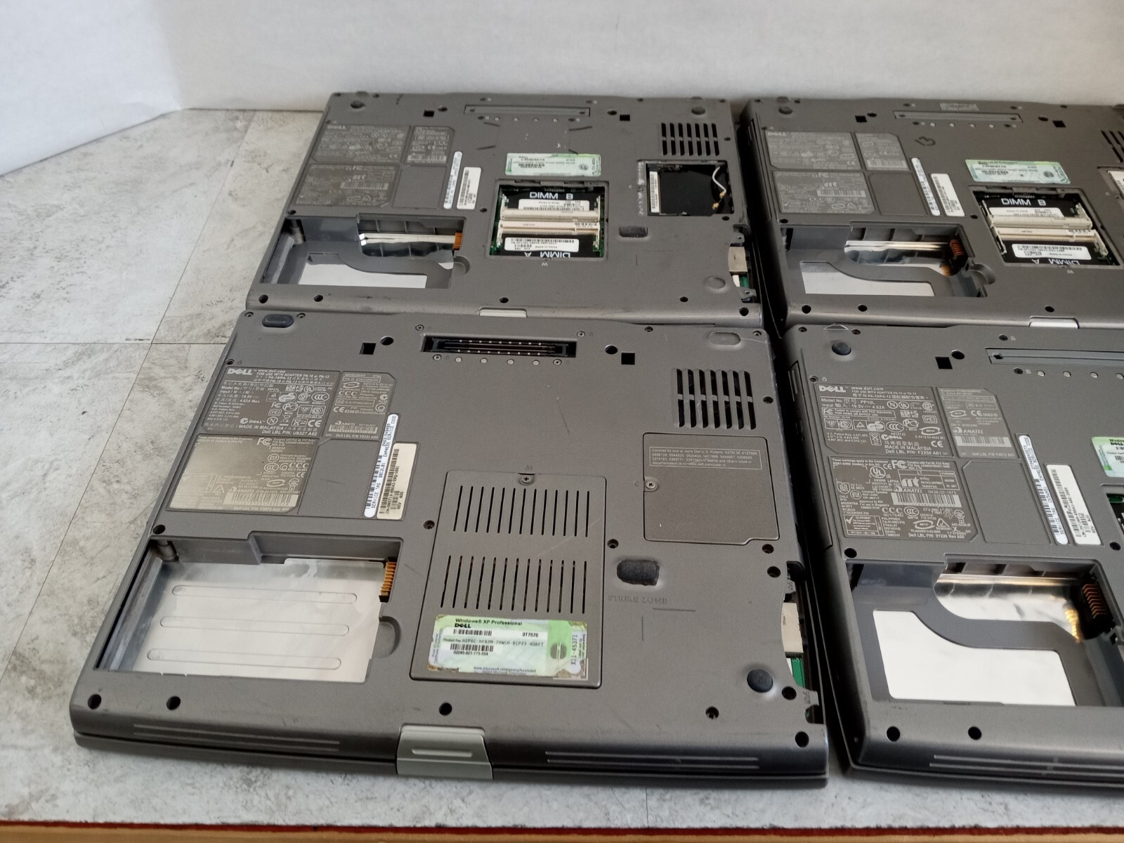 Lot of 4 – Dell Latitude D505 / D510 15″ Laptops – PARTS / REPAIR – READ -RR