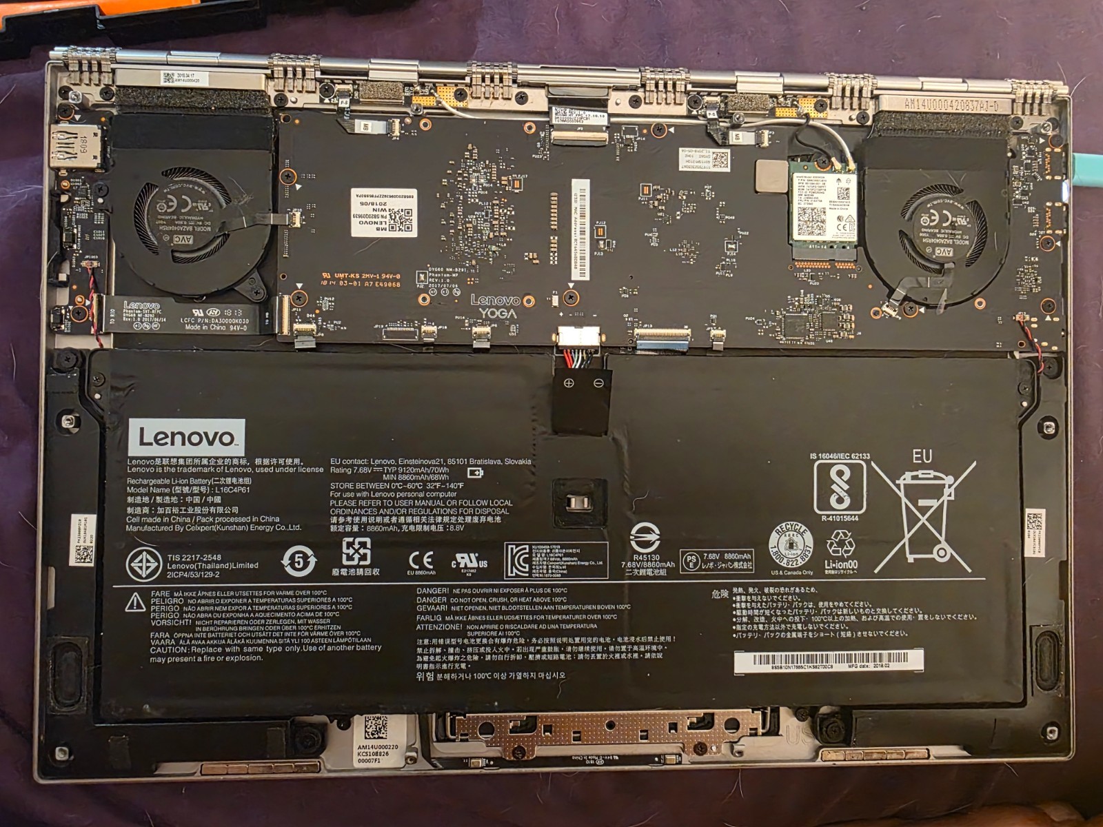 Lenovo Yoga 920-13IKB 13.9″ Laptop PARTS/REPAIR Won’t Boot + Charger. No Returns