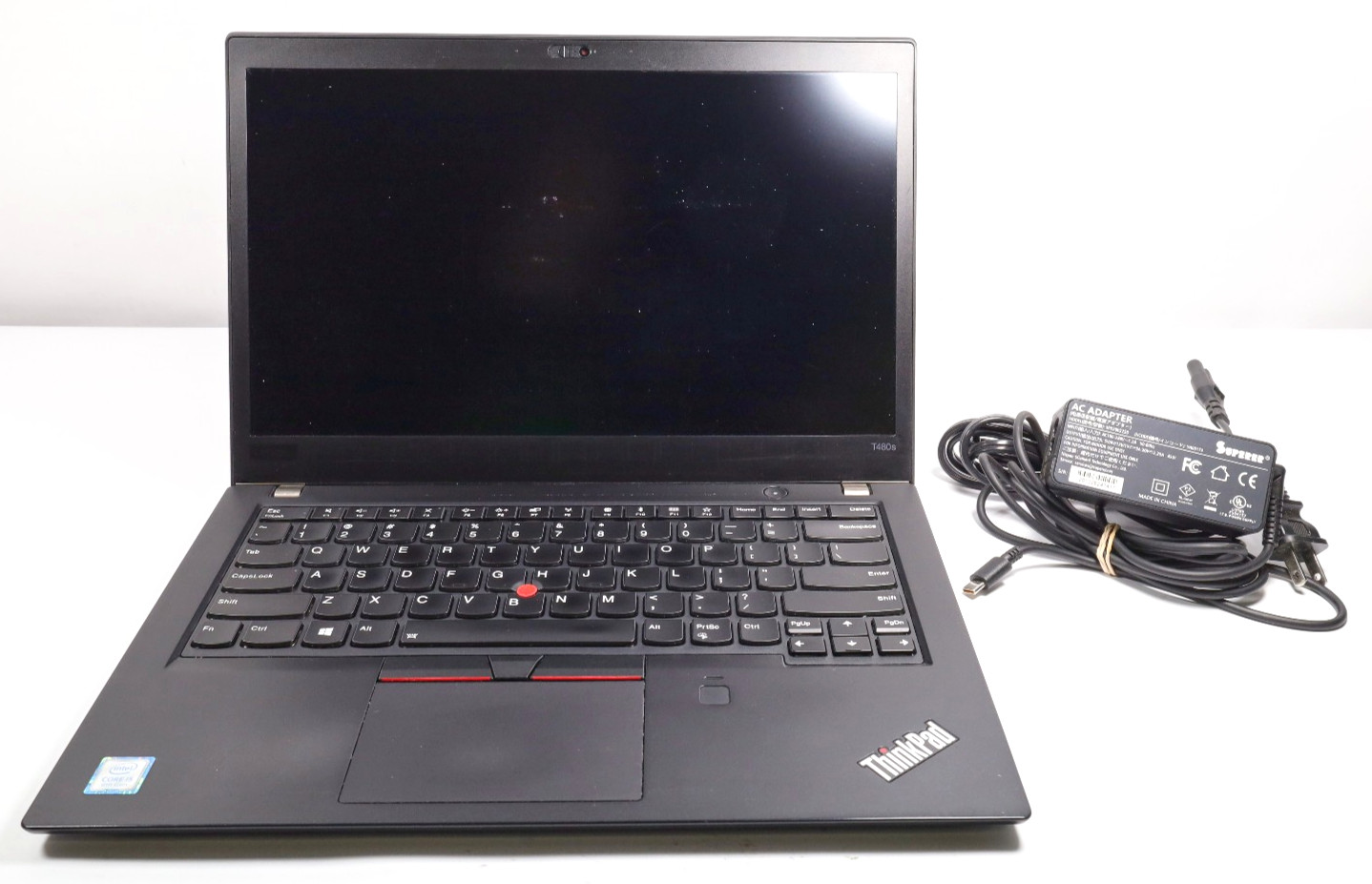 Lenovo ThinkPad T480s Core i5-8250U 16GB RAM 256GB SSD Win 11 Pro w/AC Adapter