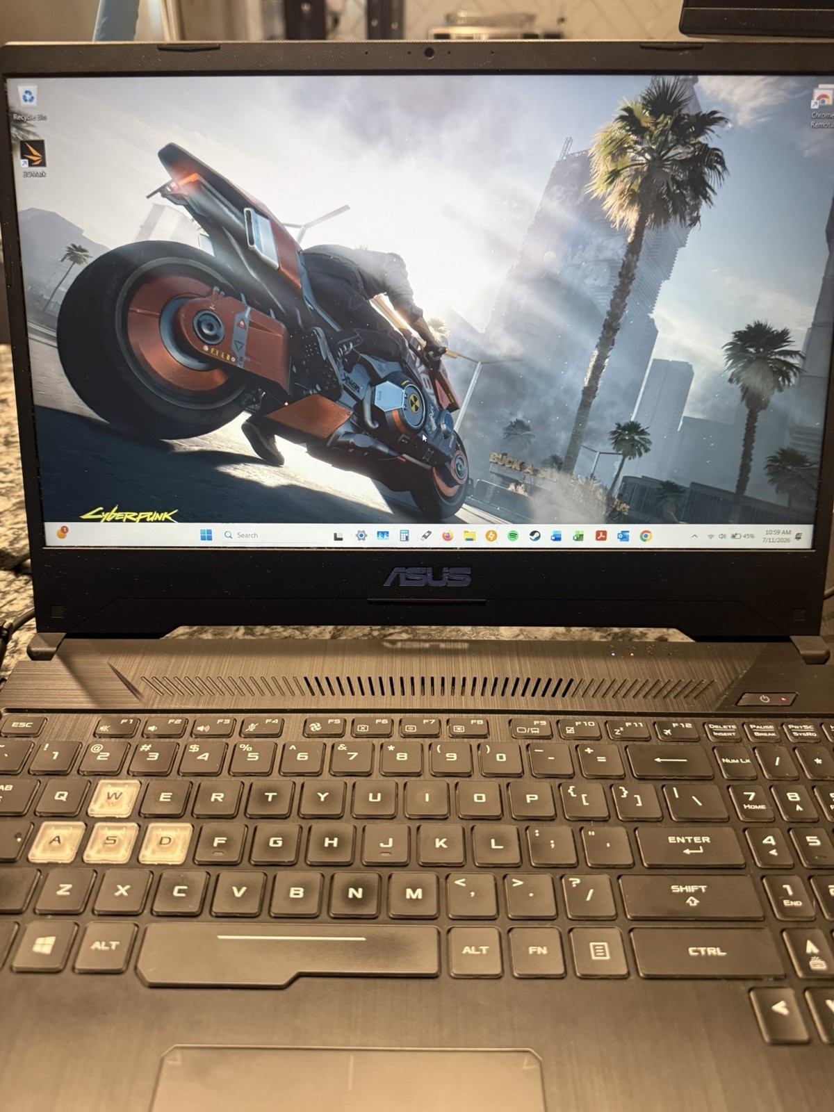 ASUS TUF FX505 15.6 inch Gaming Laptop (1TB, 16GB Ram, i7-9750H, GTX1650)
