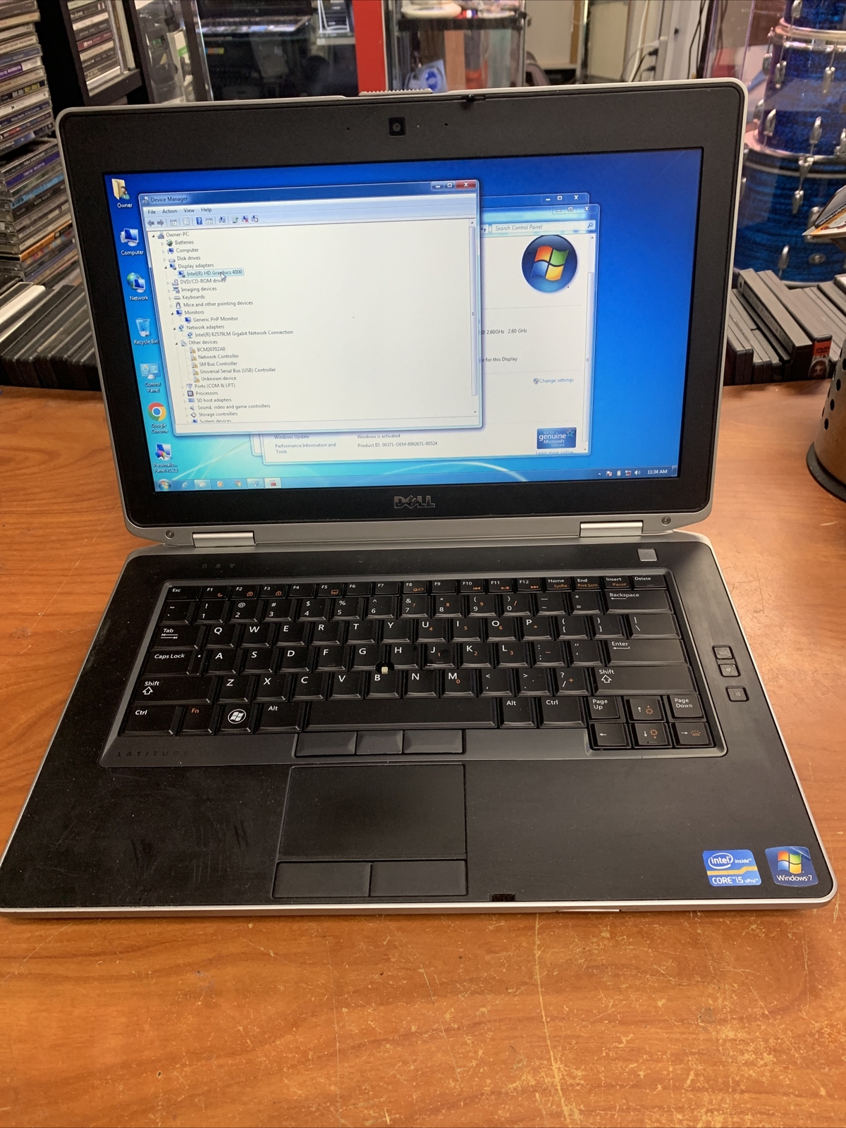 Dell Latitude E6430 Laptop i5-3320 2.60 GHz 4 GB 750 GB 14″ NO WIFI WIN 7PRO
