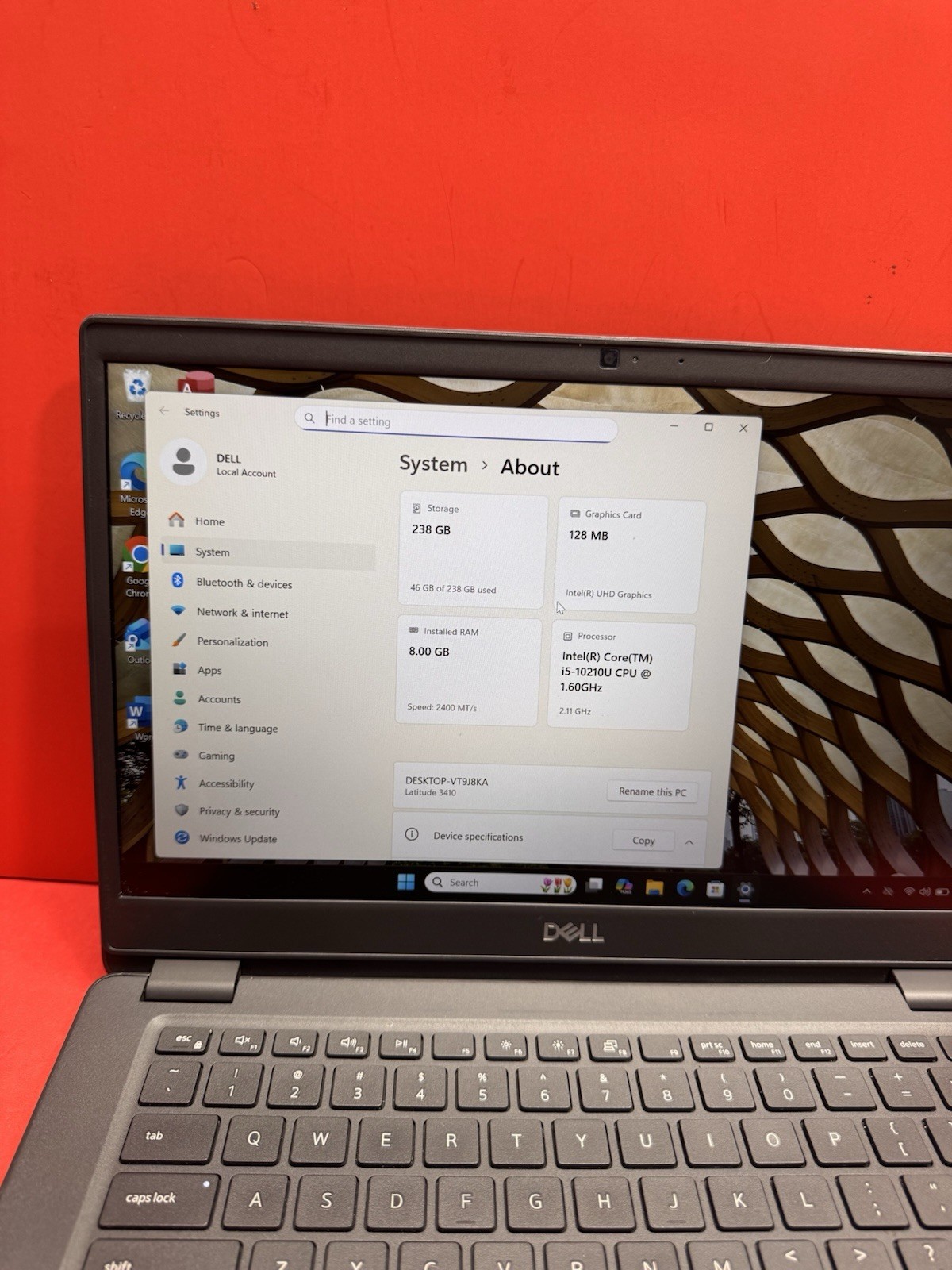 Dell Latitude 3410 14″ FHD 10th i5 1.6GHz 8GBRAN-256GBSSD Windows 11pro