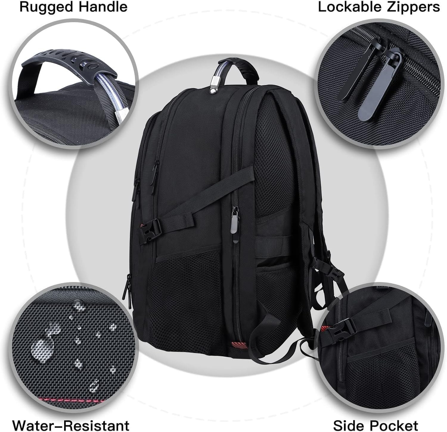 Extra Large Travel Laptop Backpack, 17.3 Inch Anti Theft Water Resistant Backpac