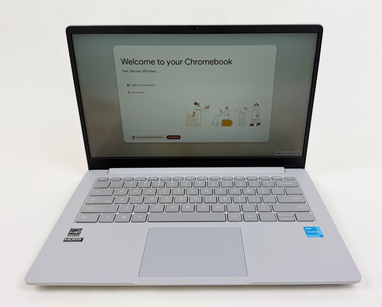 ASUS CX14 14″ FHD Touch Celeron N4500 8GB 128GB eMMC Chromebook CX1405CKA-IS88FT