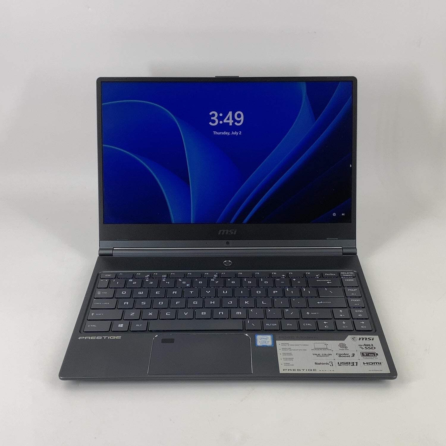 MSI Prestige MS-14B2 14″ i7-8550U 2.0GHz 16GB RAM 256GB SSD GeForce GTX 1050