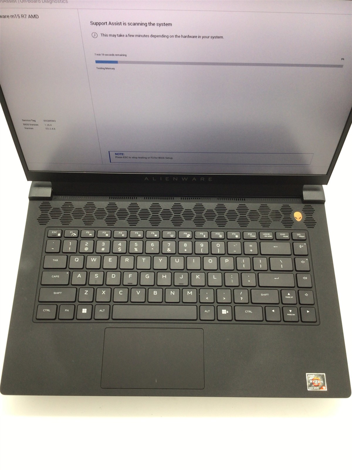 Alienware m15 R7 AMD Ryzen 9 6900HX/32GB RAM/1TB NVMe RTX 3070 Ti 8GB