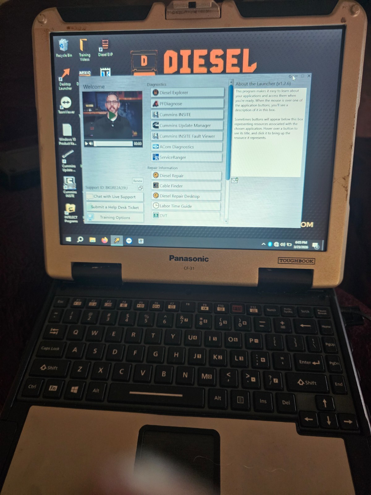 Panasonic Toughbook-31 13.1in. (160GB, Intel Core i5 1st Gen., 2.4GHz, 8GB)…
