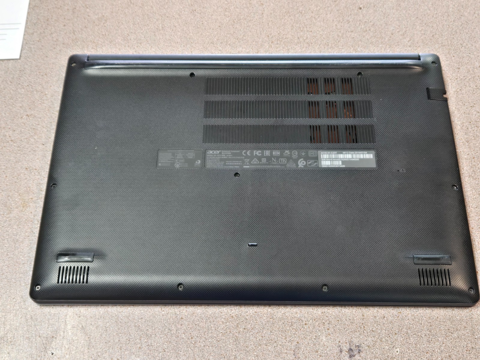 Acer ASPIRE A115-31 Intel Celeron N4020 4GB DDR4 64GB MMC Windows 11