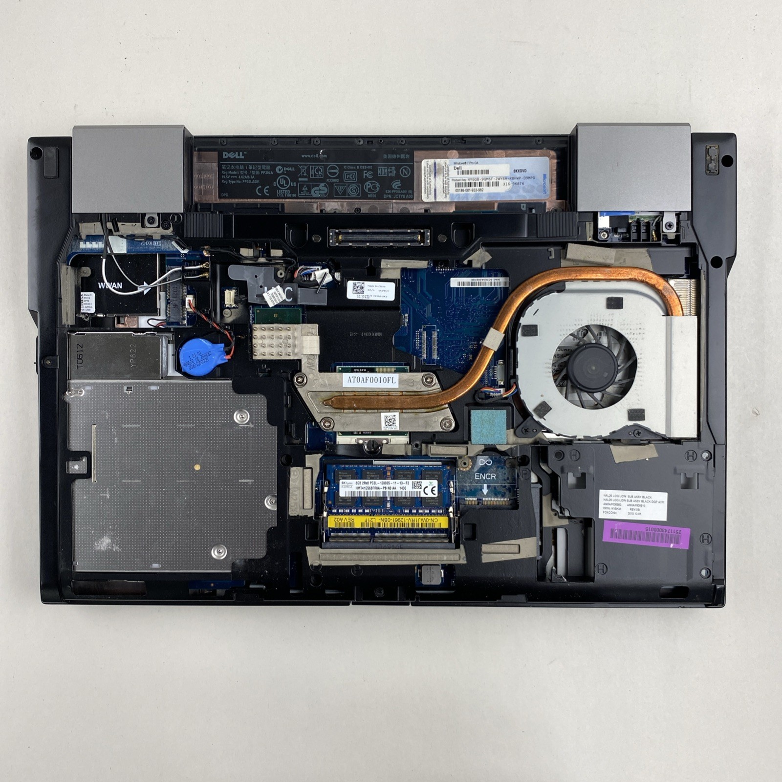 Dell Latitude E6510 Core i7-M620 2.67GHz 8GB RAM 15.6″ No Battery No HDD No OS