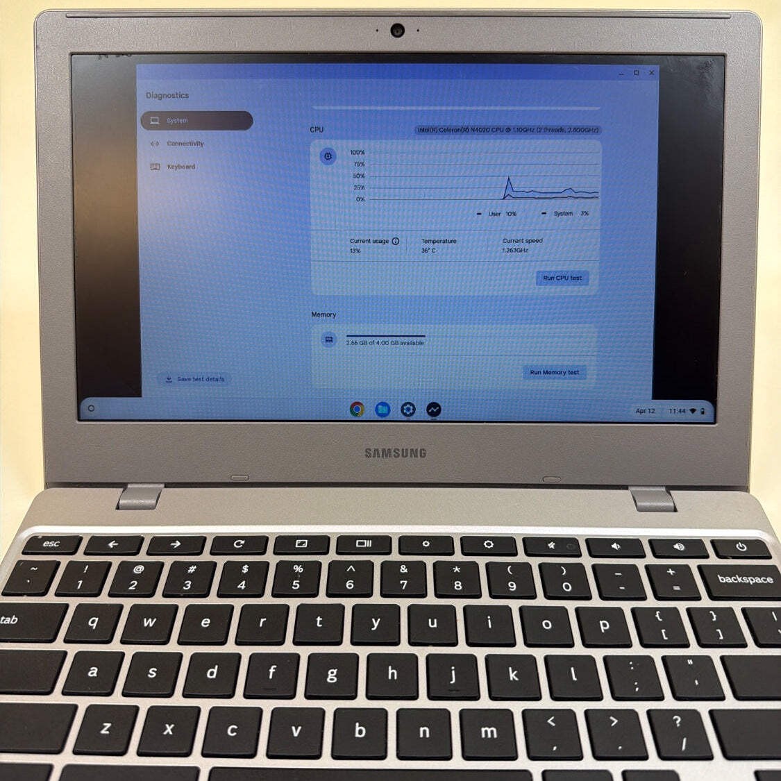 Samsung Galaxy Chromebook 4 XE310XBA 11.6″ Celeron N4020 1.1GHz 4GB RAM 32GB