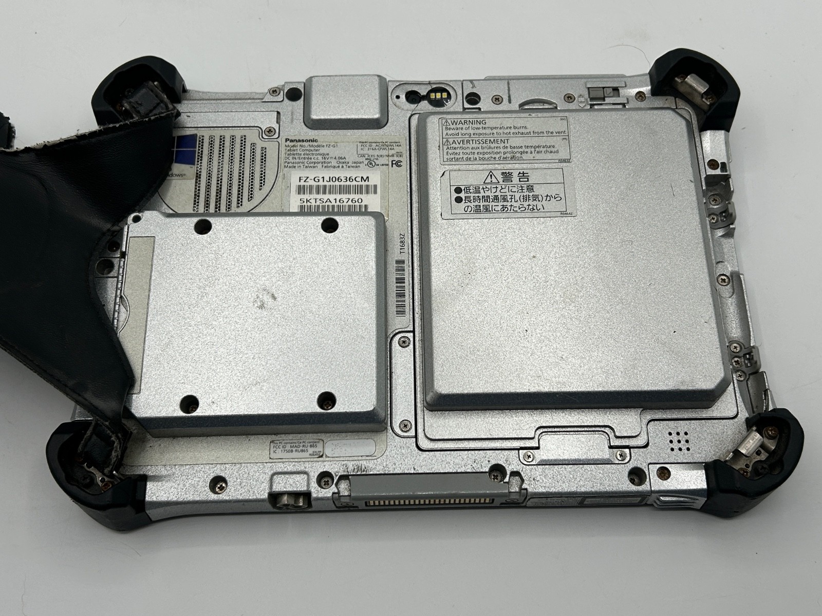 Panasonic ToughPad FZ-G1 Intel Core i5-5300U 2.30GHz 8 GB RAM No DRIVE BIOS Lock