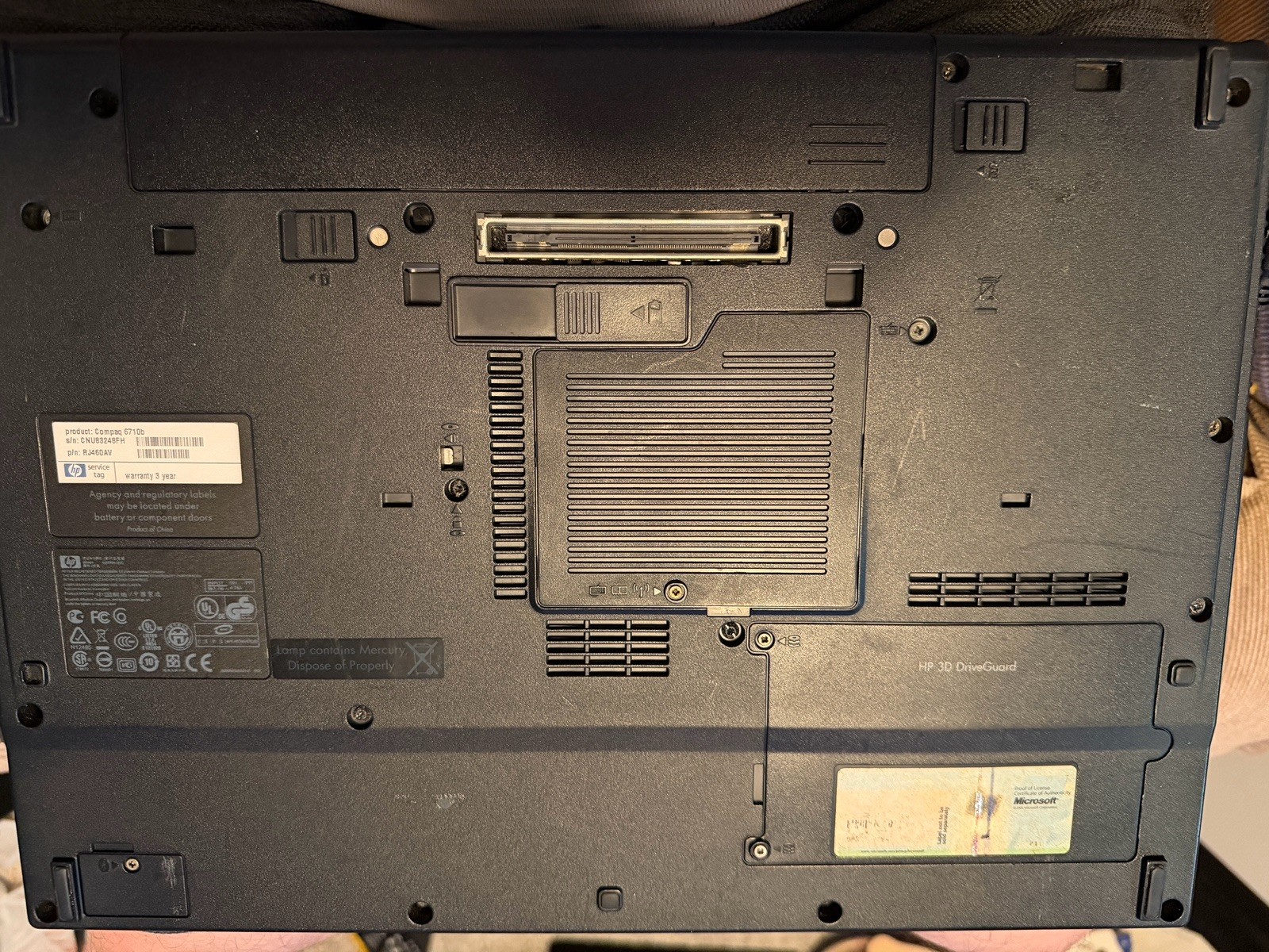 HP Compaq 6710b 15.4″ Laptop Intel Core 2 Duo 2GB RAM 110GB HDD Windows XP -RR