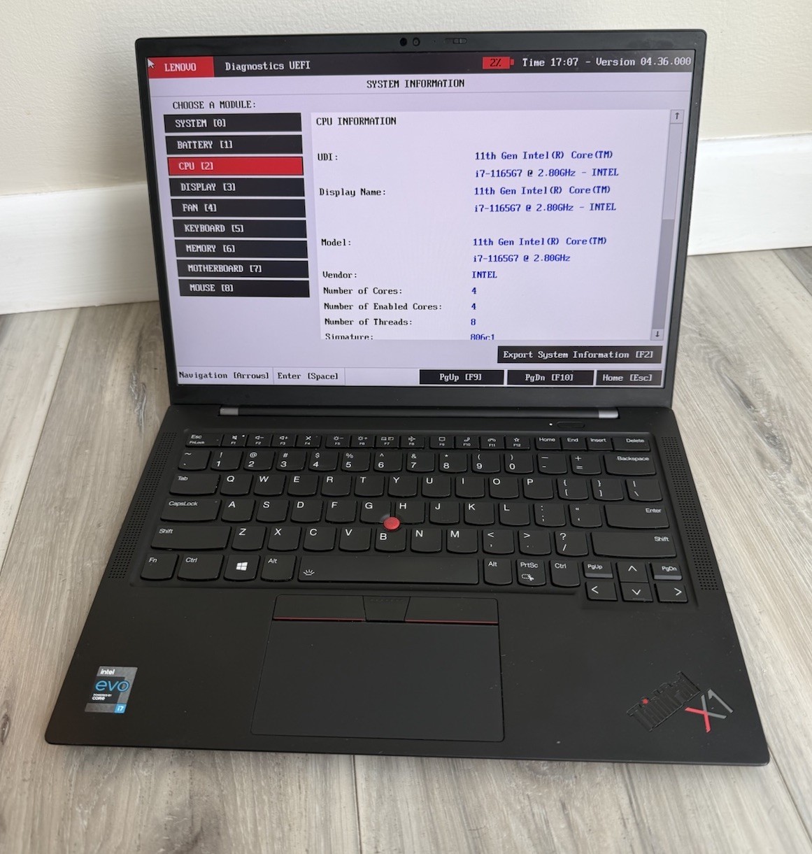 Lenovo ThinkPad X1 Carbon Gen 9 Intel i7-1165G7 16GB RAM NO SSD NO OS BAD USB-C