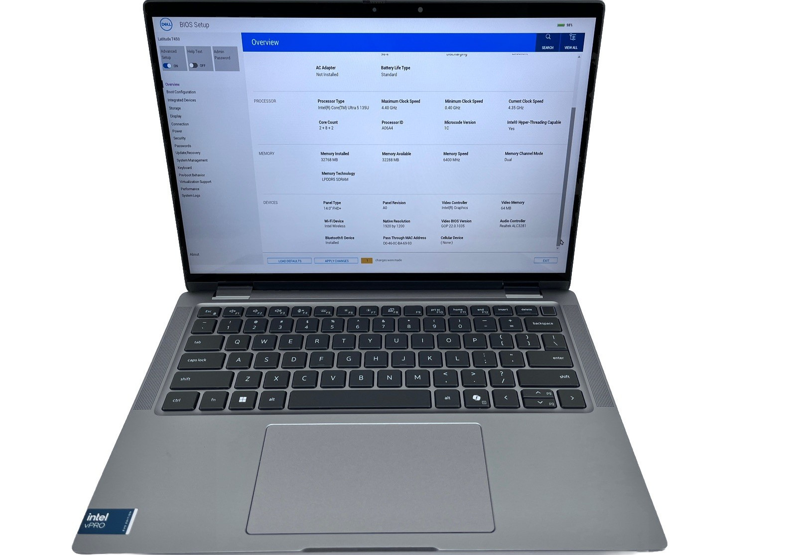 Dell Latitude 7450 14″ FHD Ultra 5 135U 1.6Ghz 32GB 256GB *GRADE C*