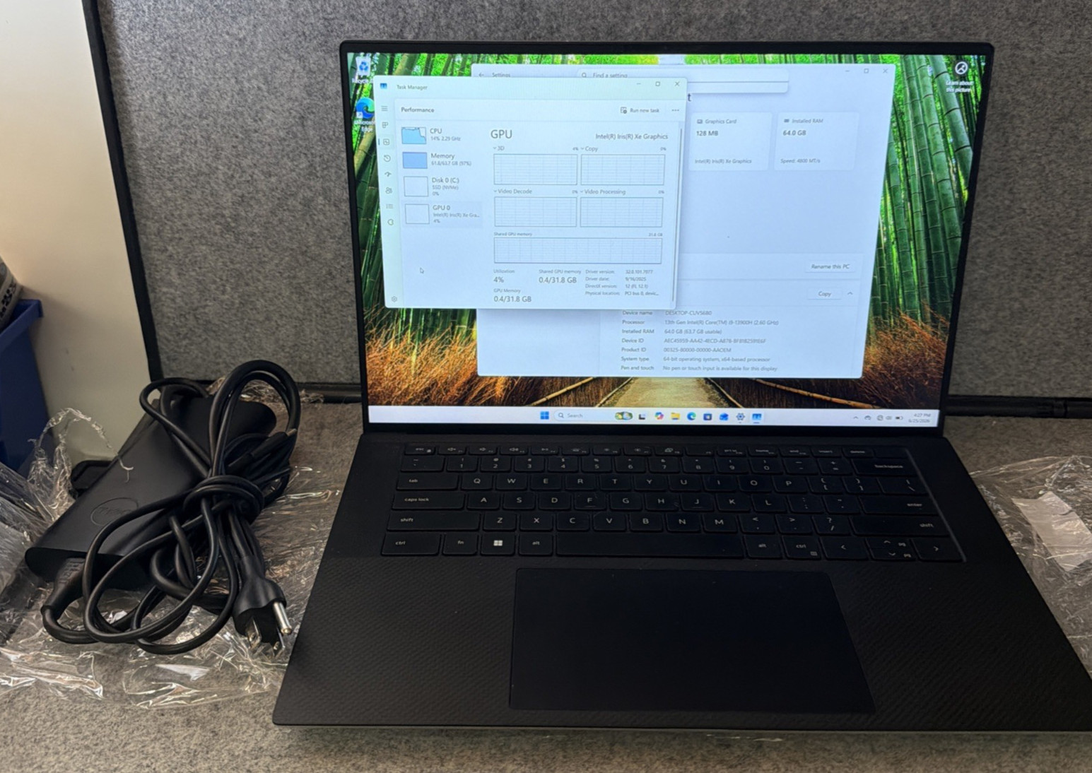 Dell XPS 15 9530 TOUCH 2.6 GHz i9-13900H 64GB 1TB SSD IRIS XE GRAPHICS