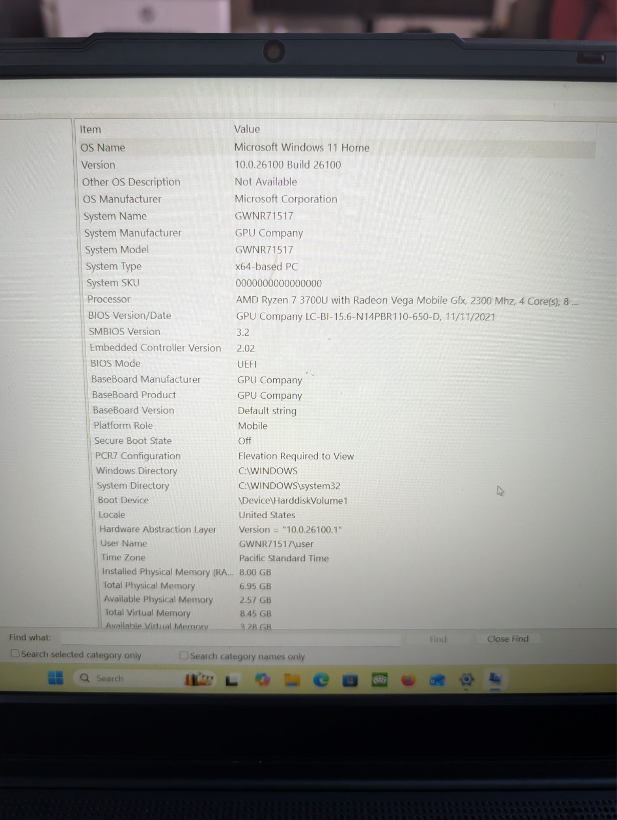Blue Gateway 15.6″ FHD Laptop AMD Ryzen 7 Radeon RX Vega 10 8GB AS-IS 512gb HD