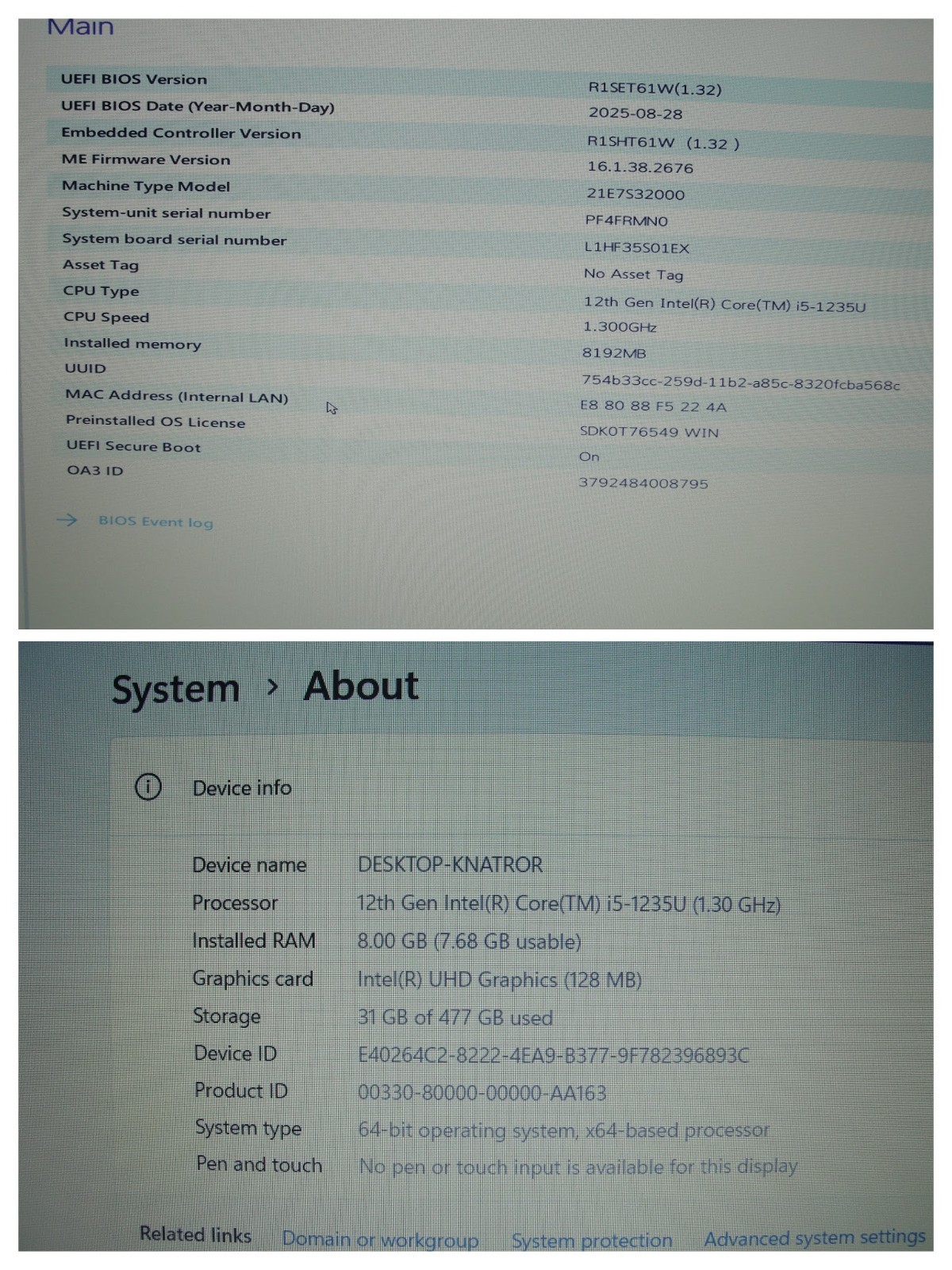 Lenovo ThinkPad E15 Gen 4 15.6″ FHD Intel i5-1235U 1.3GHz 8GB 512GB SSD W11P+PA
