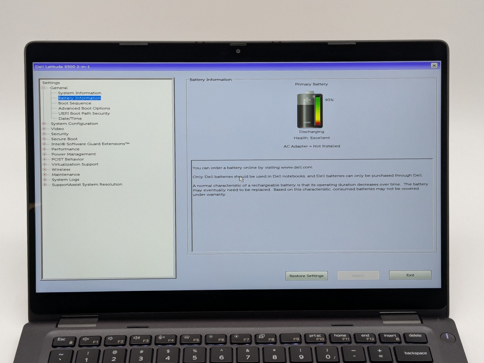 Dell Latitude 5300 2-in-1 13″ FHD Touch I5-8265U 256GB SSD 16GB W11P Webcam