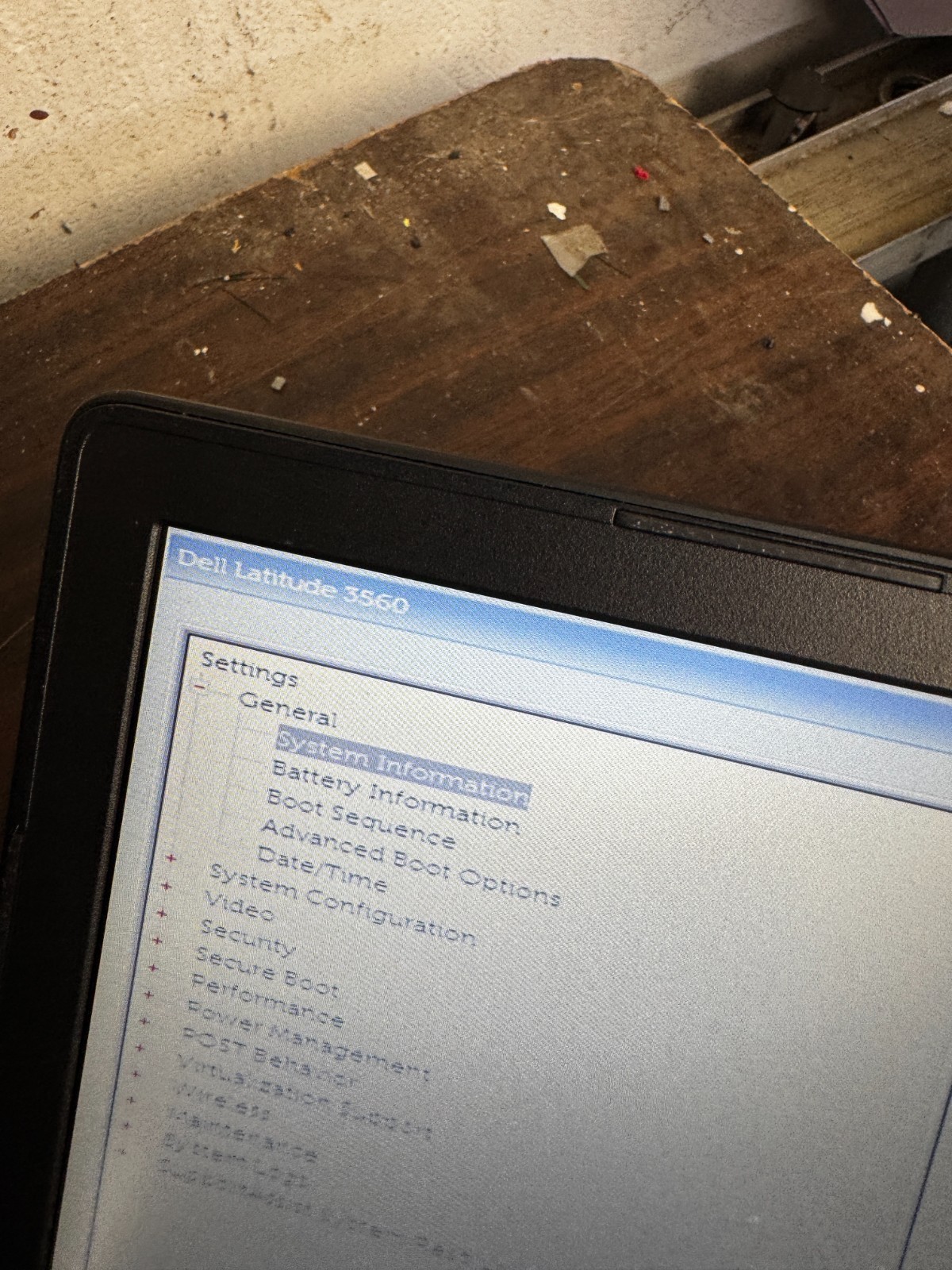 Dell Latitude 3560 Core I3-5005U 4GB RAM Laptop For Parts/Repair #6424