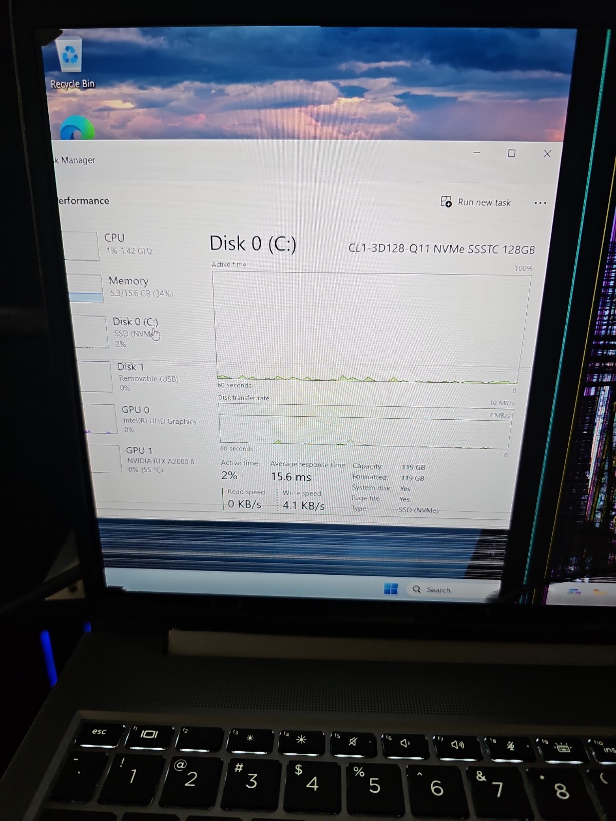 HP Zbook Power G9 i7-12800H@2.4GHz NO RAM 128 GB SSD RTX A2000 8GB – READ!