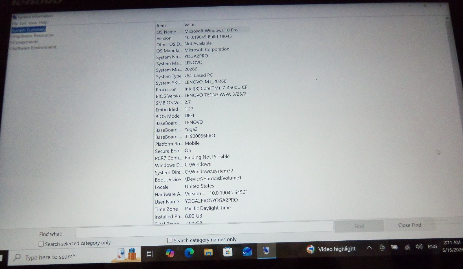 Lenovo Yoga 2 Pro 2-in-1, Touchscreen, i7-4500U 1.8 GHz, 8GB RAM, 512GB SSD