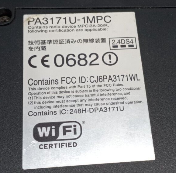 Toshiba Tecra A1 Laptop Intel Pentium 4 TA10C-00GV1P Parts