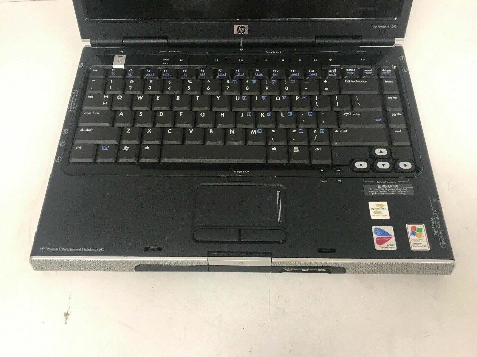 HP PAVILION ENTERTAINMENT NOTEBOOK SPECIAL EDITION DV1000 LAPTOP *FOR PARTS*