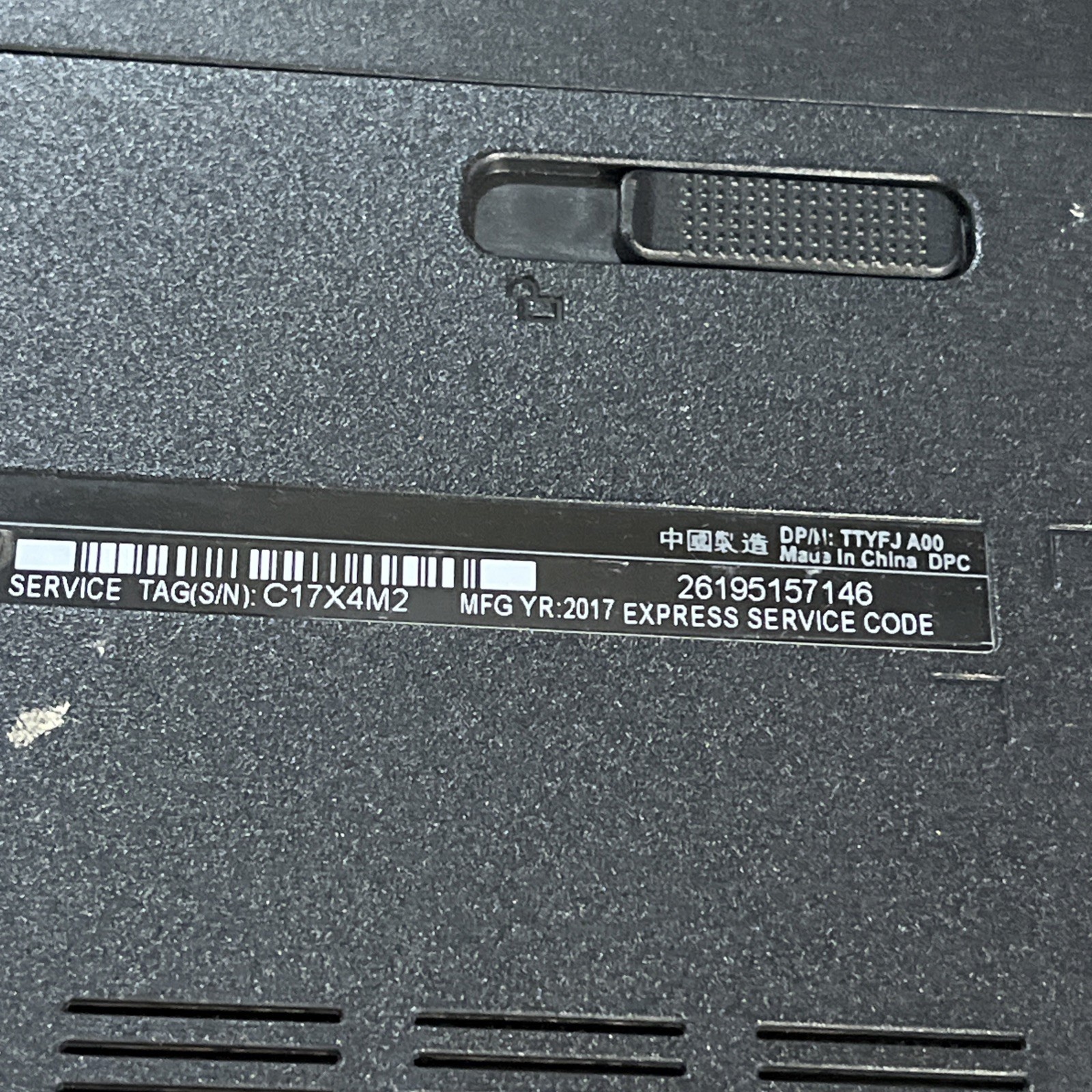 DELL INSPIRON 5566 INTEL CORE I5-7200U 2.50GHZ 8GB RAM NO HD