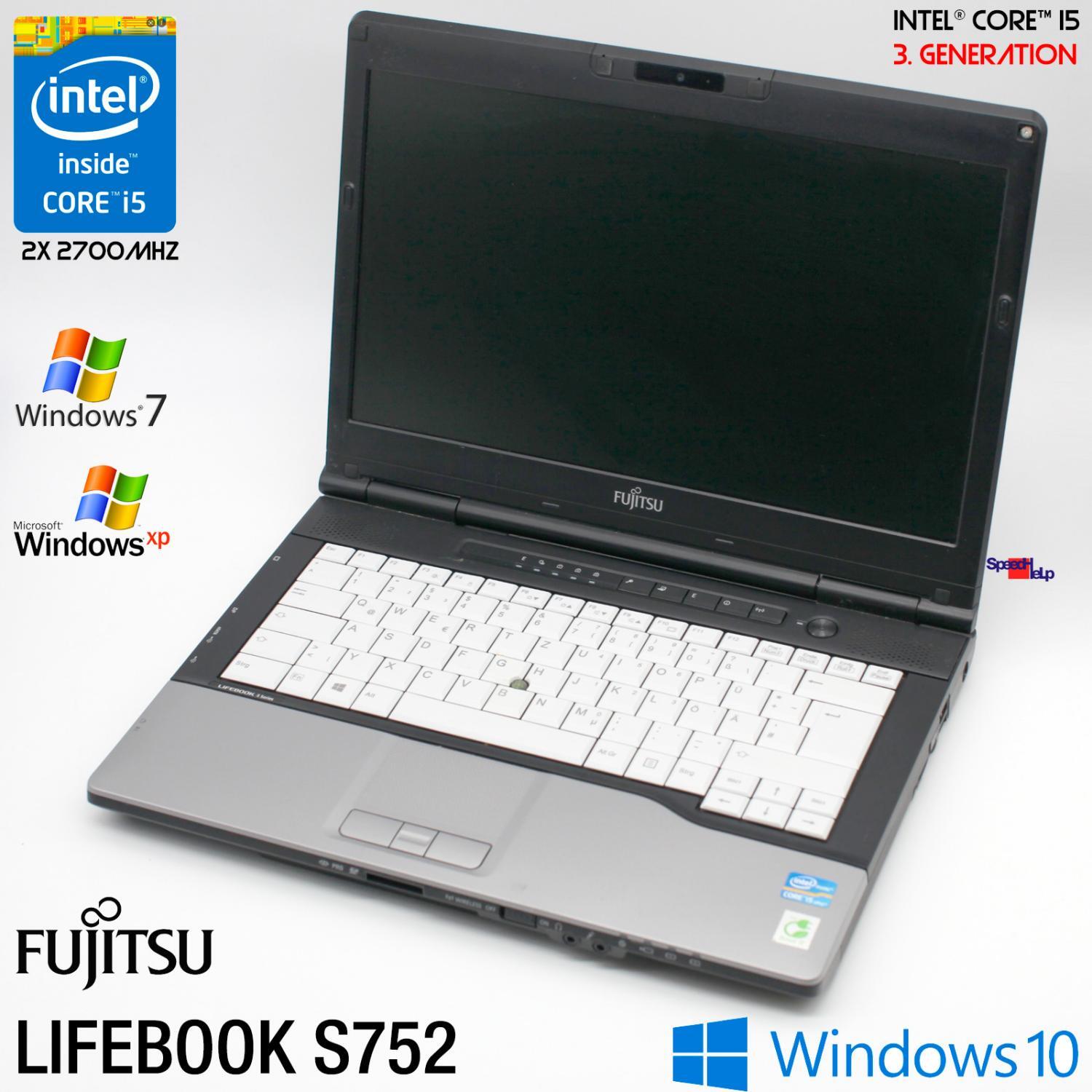 Fujitsu Lifebook S752 14″ HD Intel Core I5 3340M 120GB SSD 8GB Windows 10 Pro 64