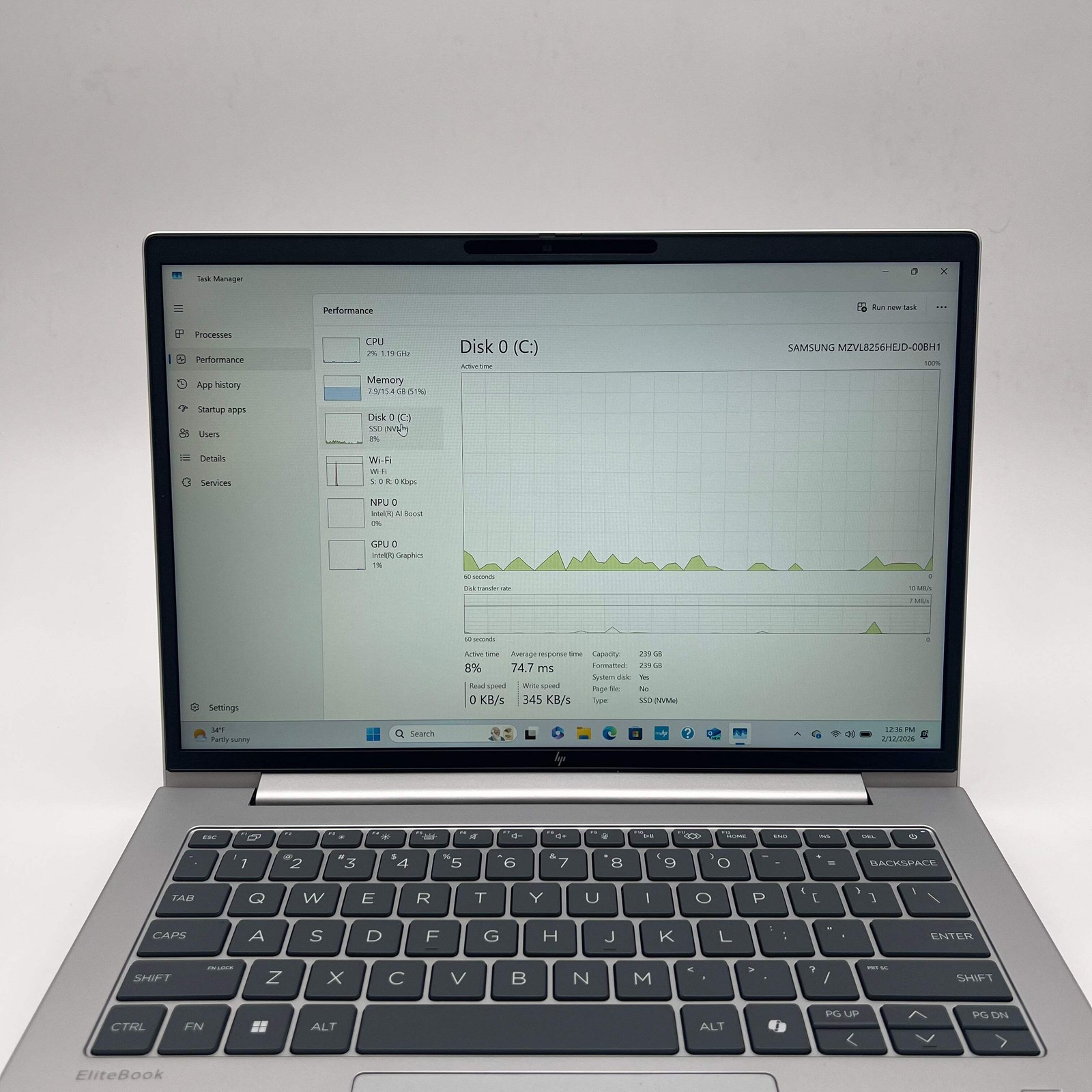 HP EliteBook 6 G1i 14 Laptop – 16GB RAM, 256GB Hard Drive, Ultra 5 Processor, Op