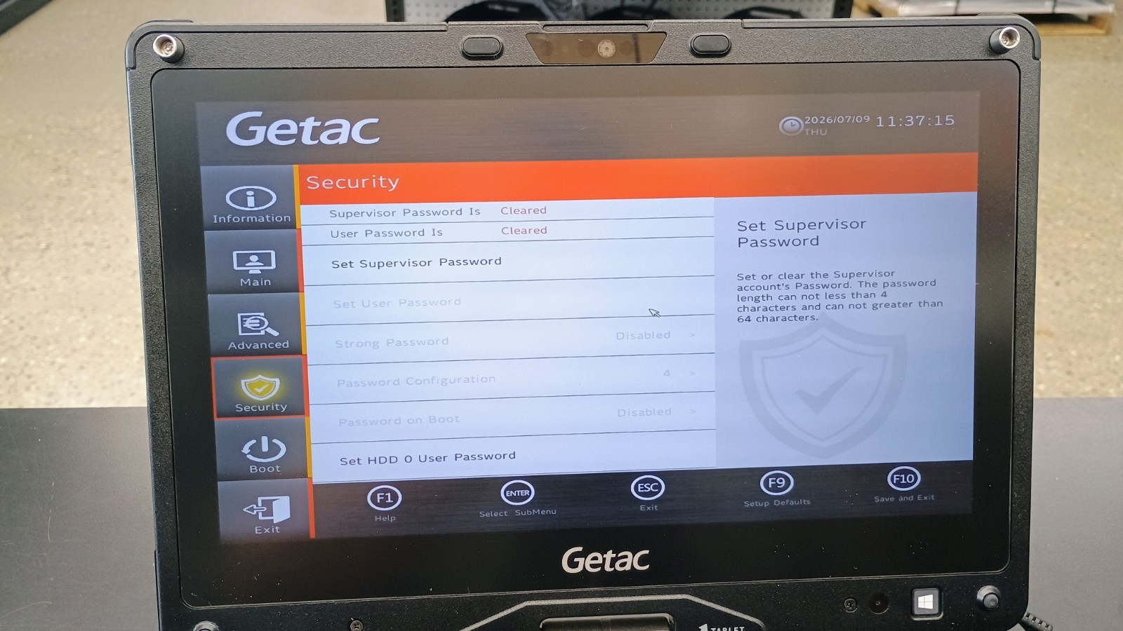 Getac V110G6 Quad Core i5-10210U 1.60GHz – 256GB SSD – 16GB – Win 11 Pro
