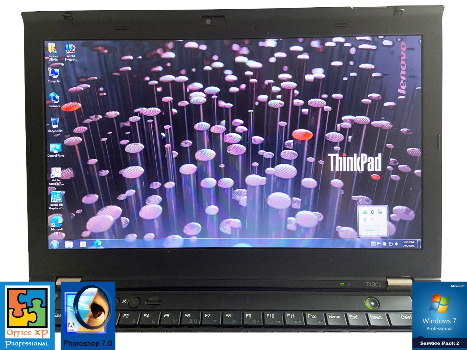 Lenovo ThinkPad T430s 14″ (Intel Core i5 @2.60GHz. 8GB RAM) w/[Dock Type 4337]