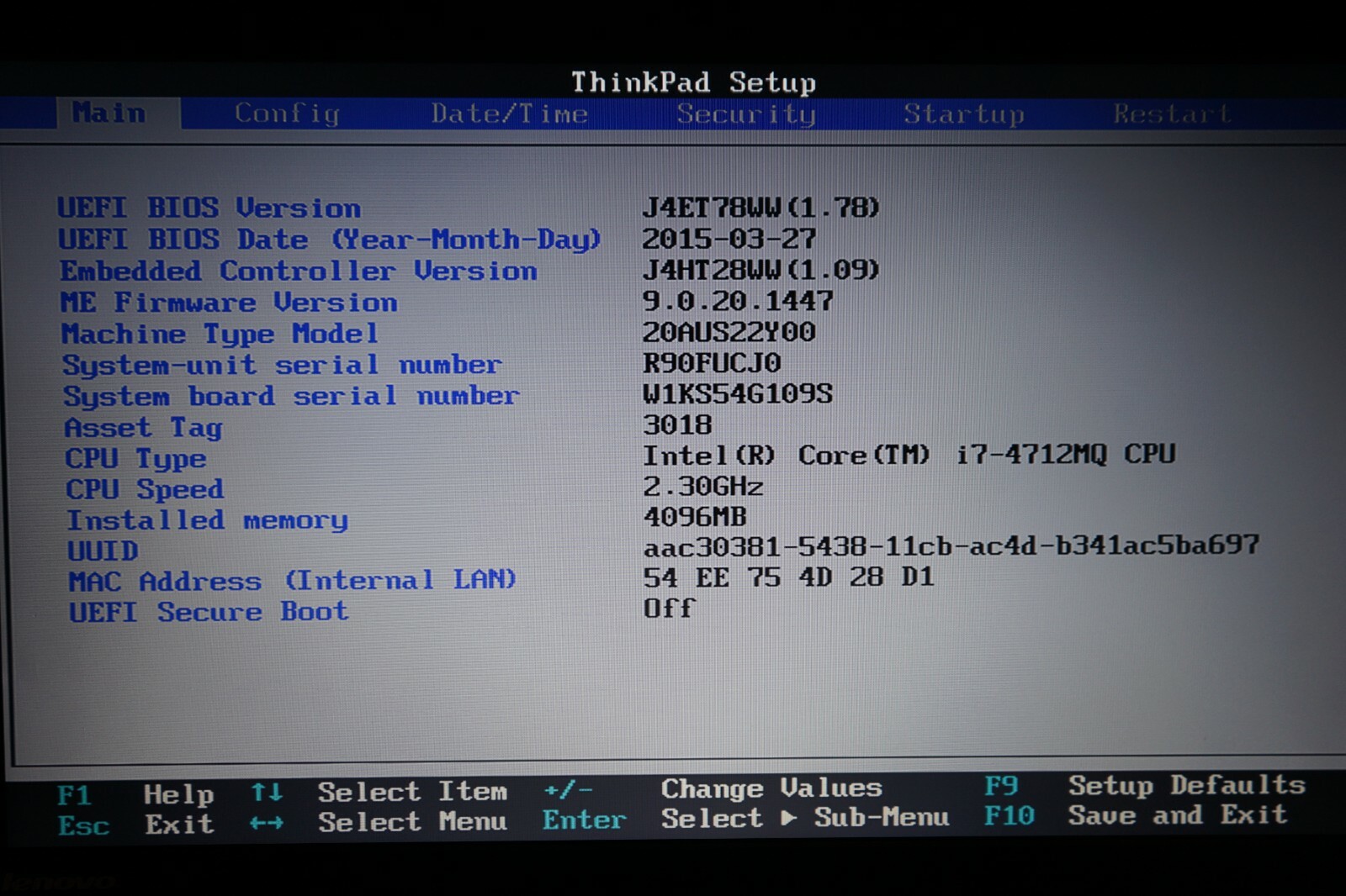 ^ Lenovo ThinkPad L540 i7-4712MQ @ 2.3GHz 15.6″ 4GB Ram No HD #C1228